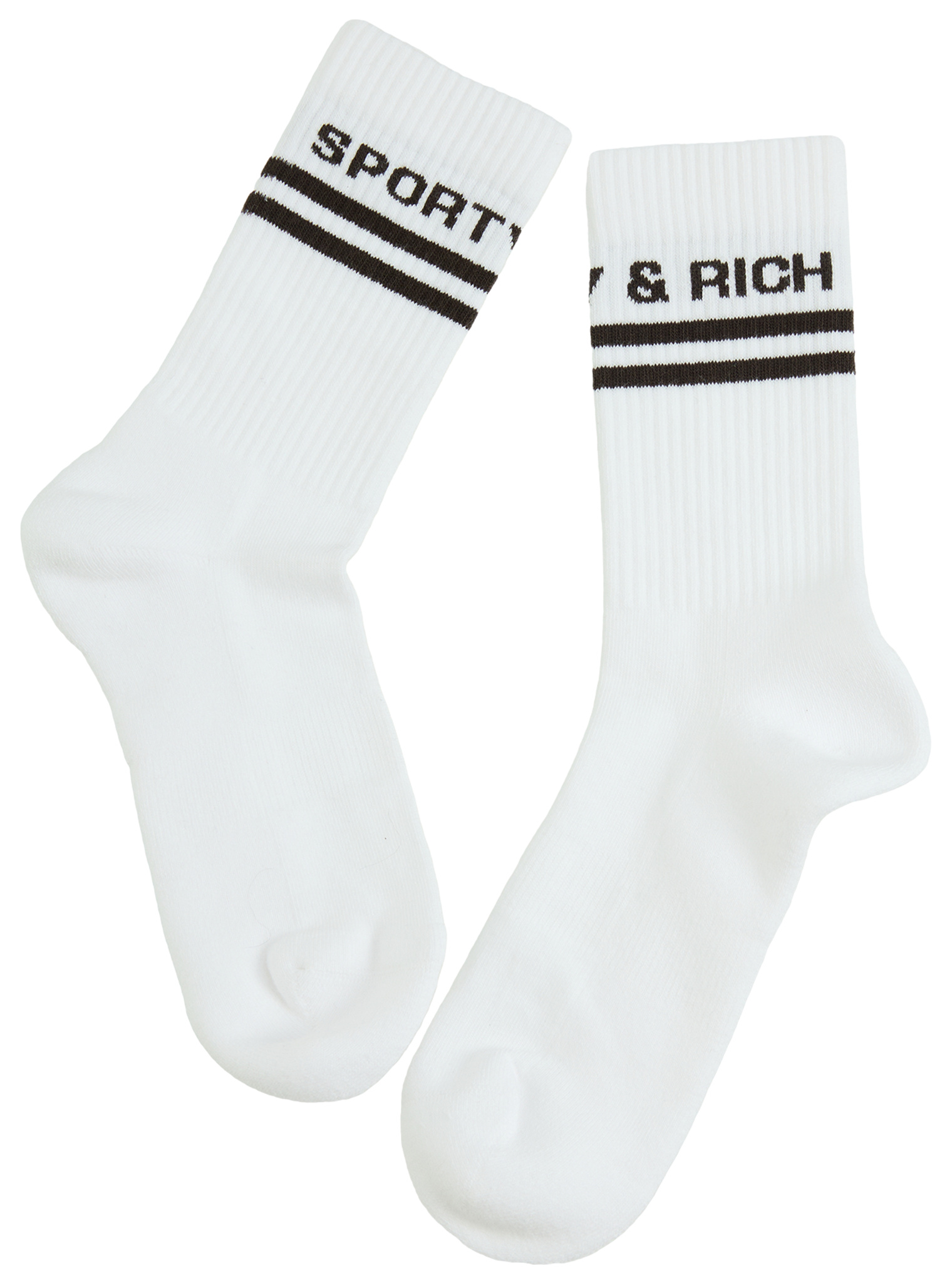 SPORTY & RICH Cotton socks with logo