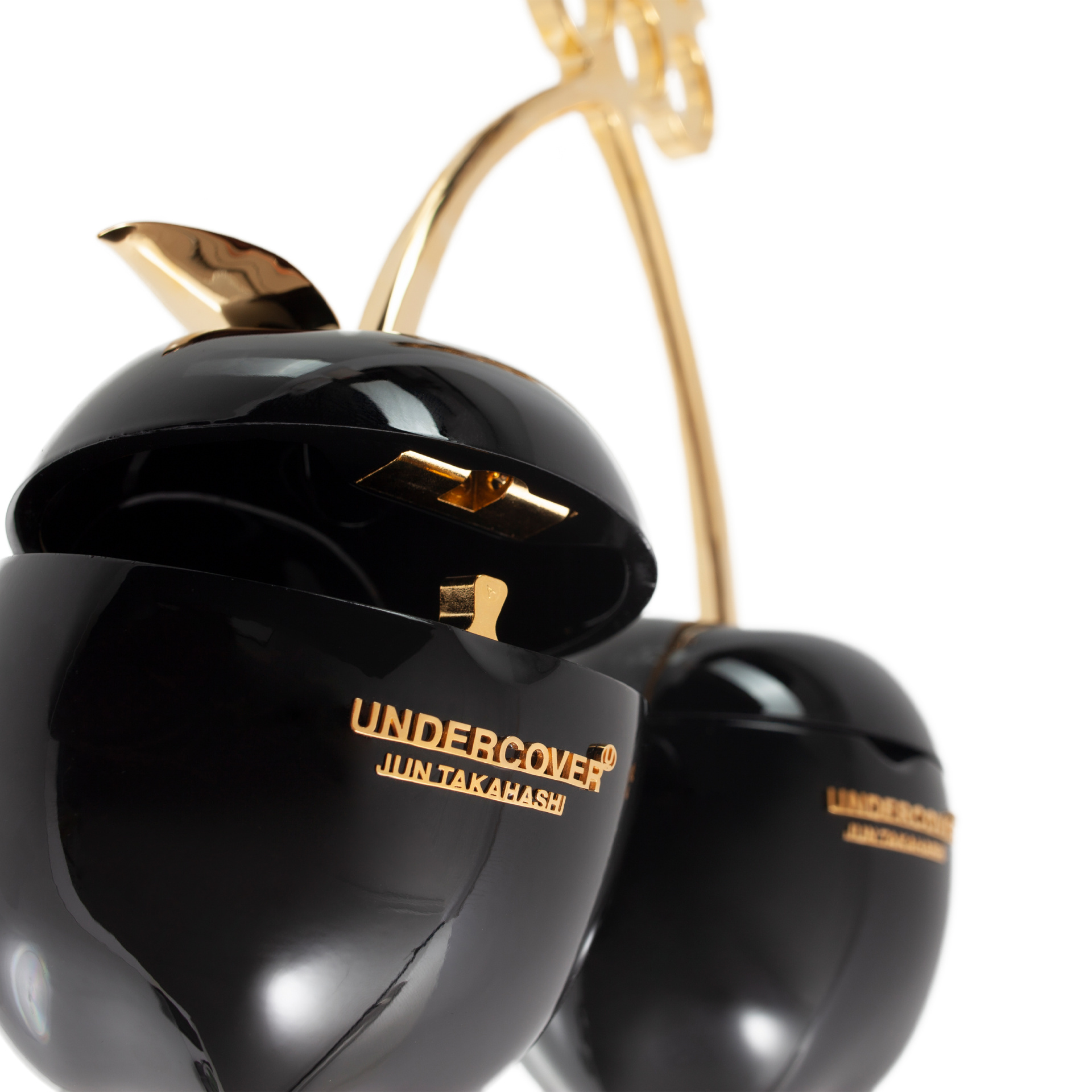 Undercover Black Apple Clutch Bag