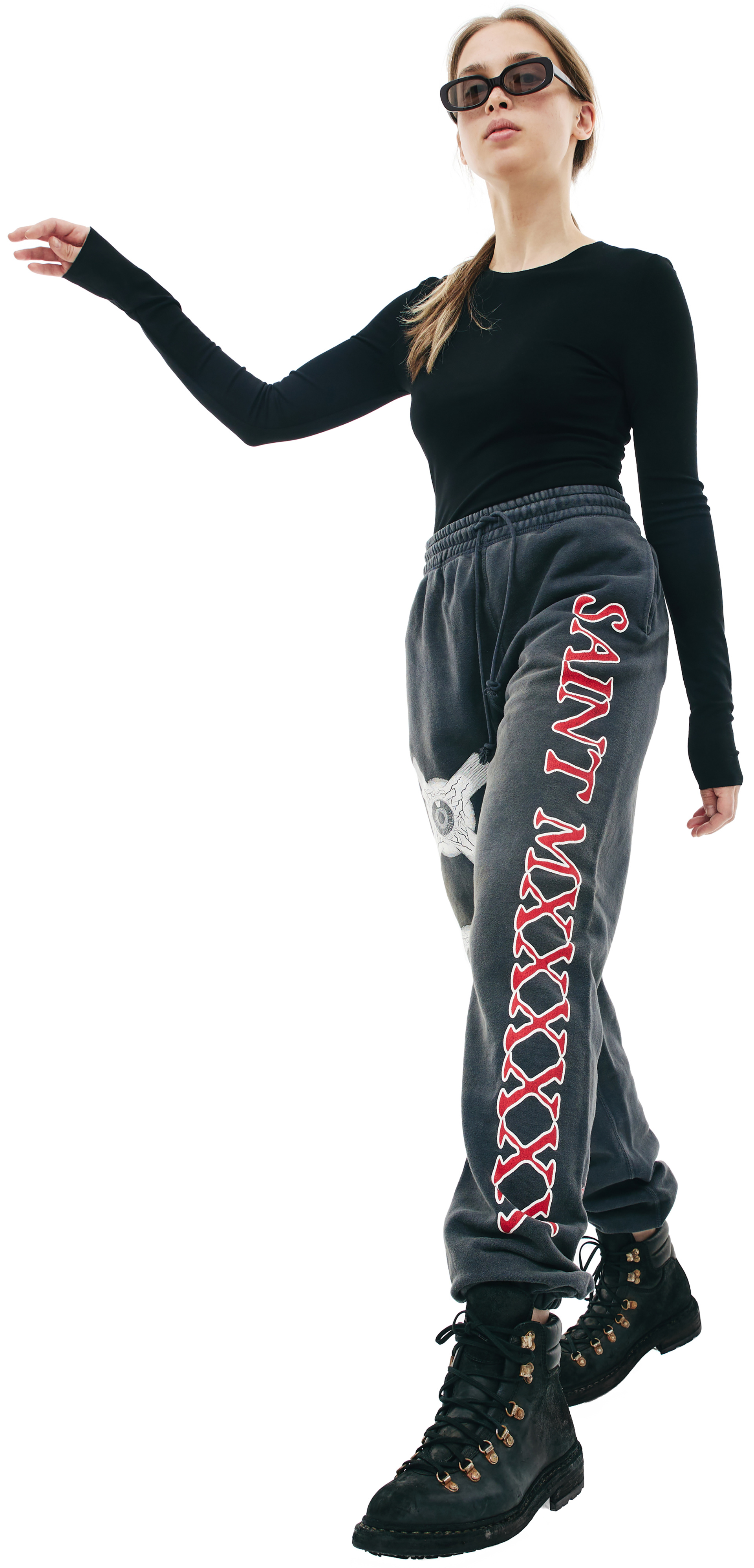 Saint Michael Eye ball printed sweatpants
