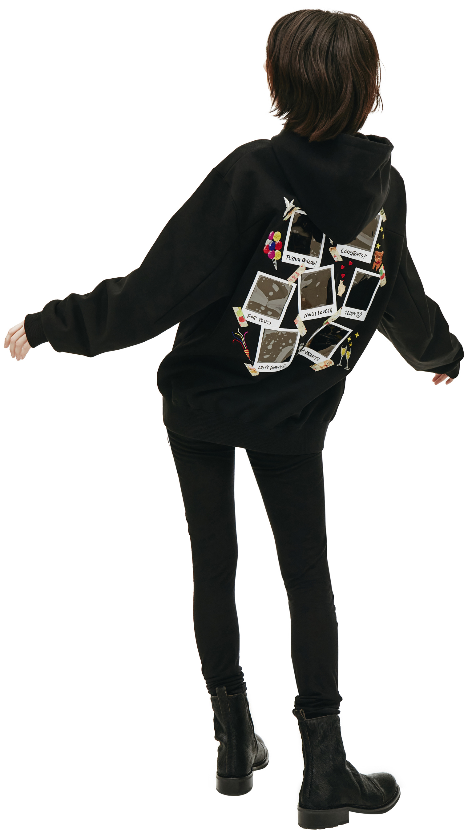 Doublet Худи с патчами Polaroid на спине