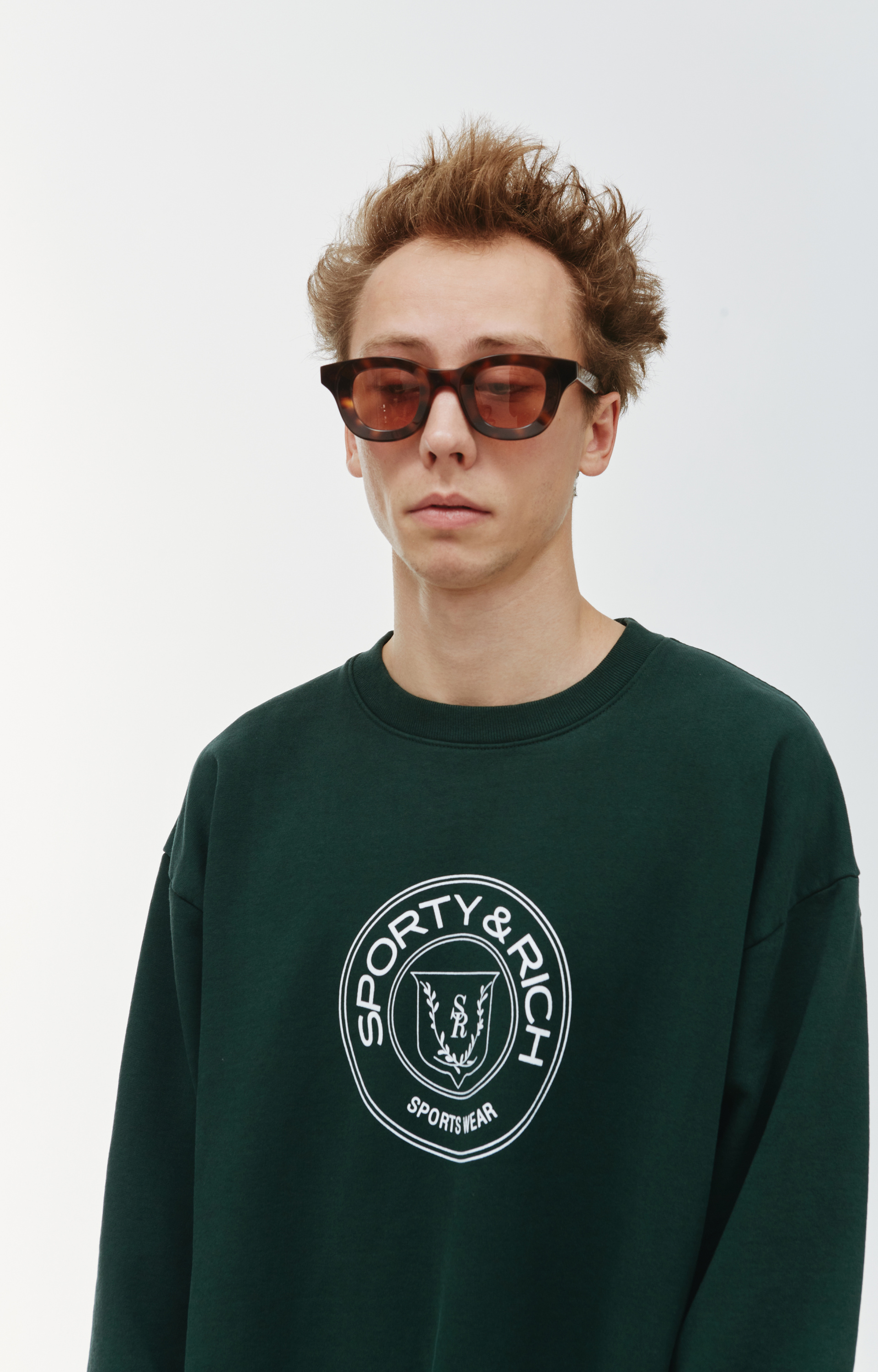 SPORTY & RICH Connecticut Crest Sweatshirt