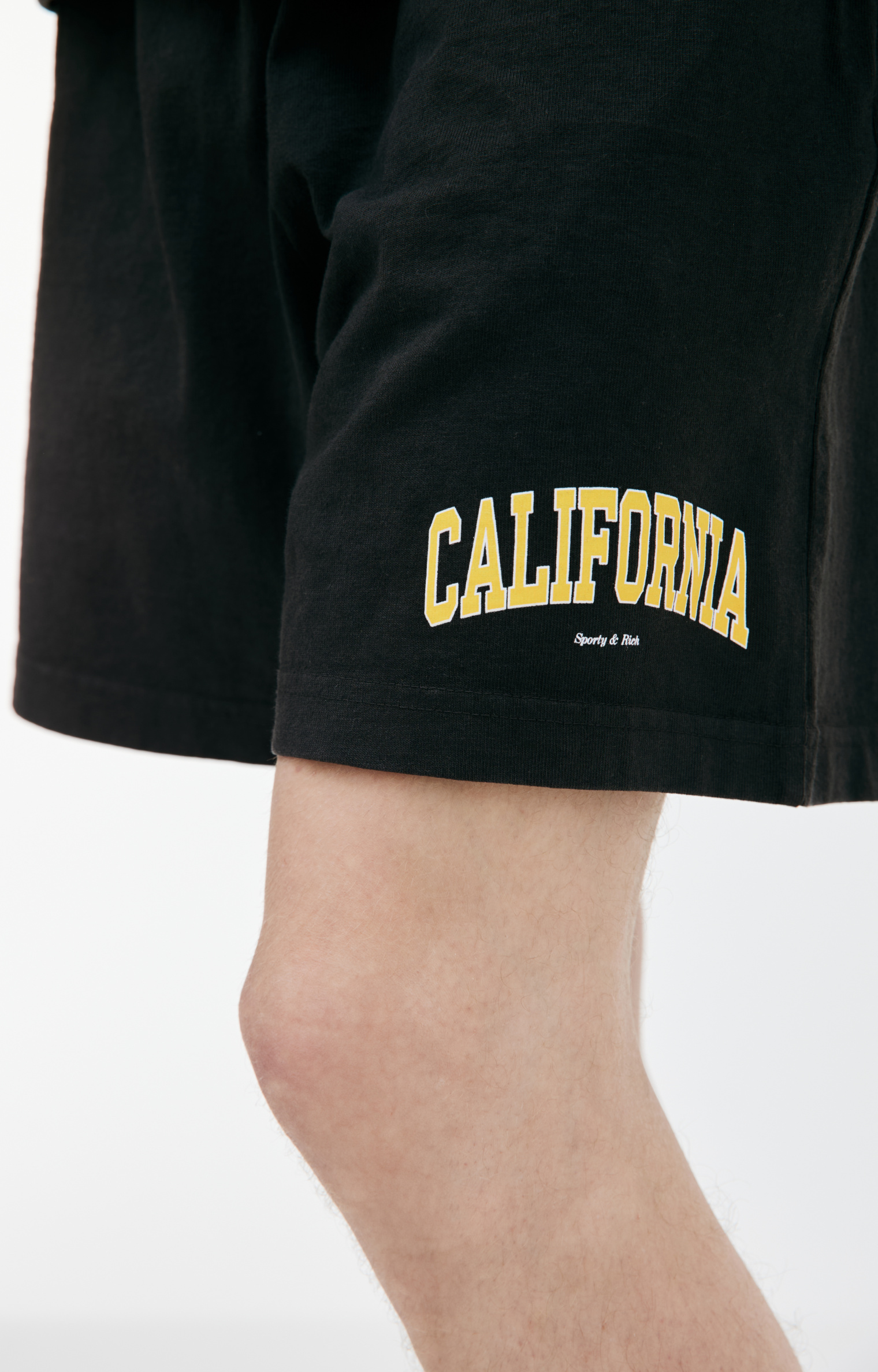 SPORTY & RICH Шорты с принтом \'CALIFORNIA\'