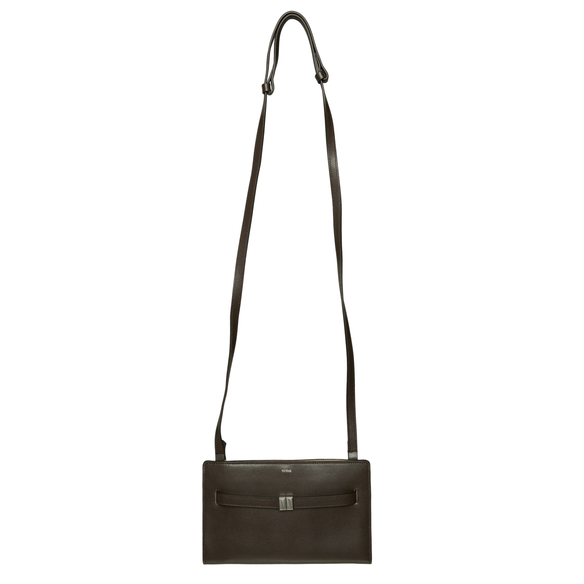 TOTEME Leather bag with a crossbar clasp