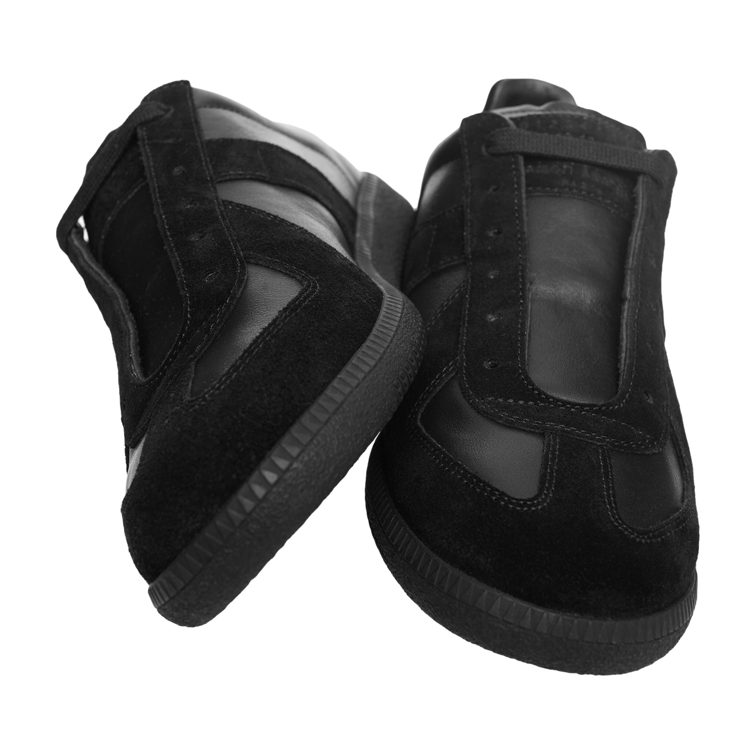 Maison Margiela Black Replica leather sneakers