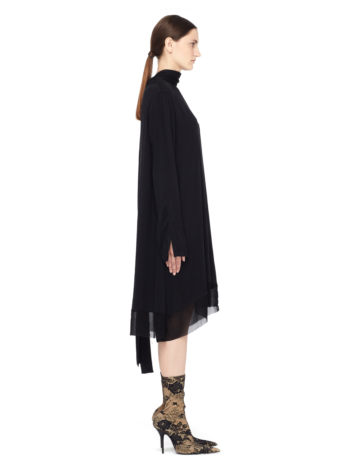 Ann Demeulemeester Миди-платье с бантом на спине