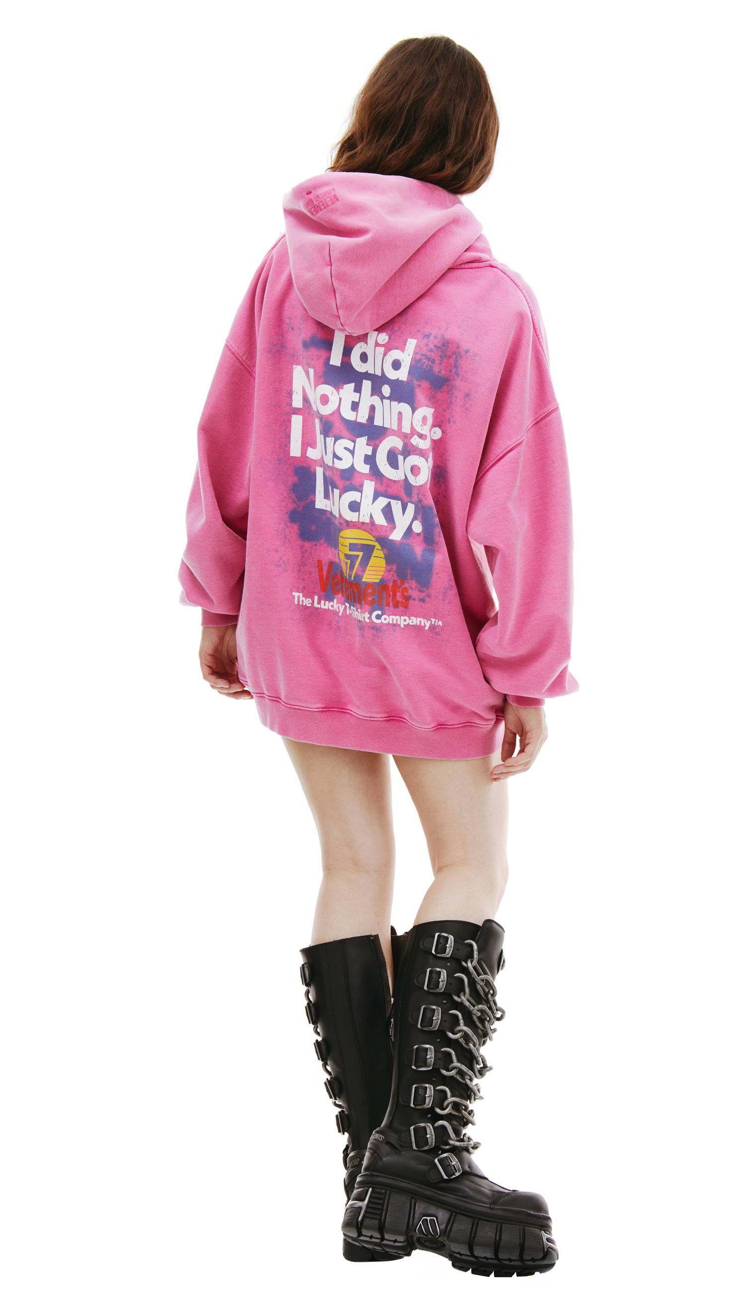VETEMENTS Оверсайз худи \'I got Lucky\'