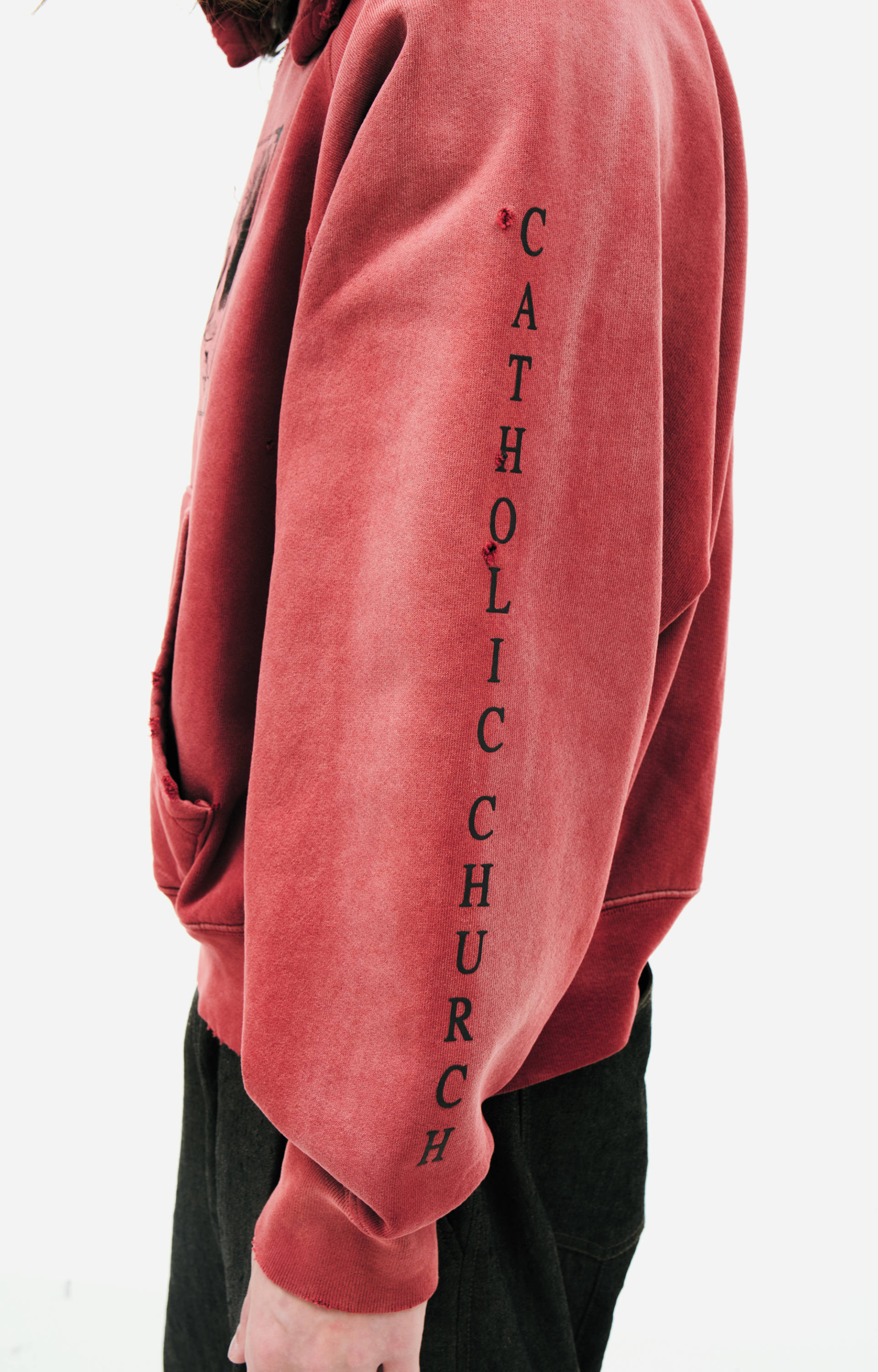 Enfants Riches Déprimés Red print hoodie