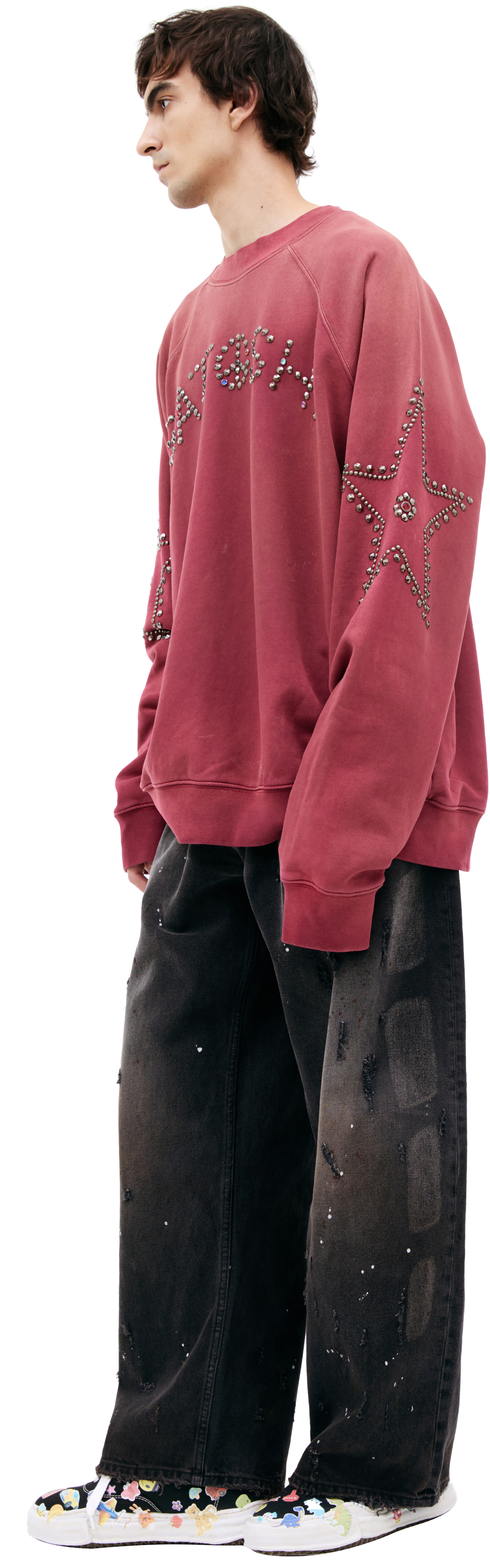 Satoshi Nakamoto Burgundy sweatshirt with logo