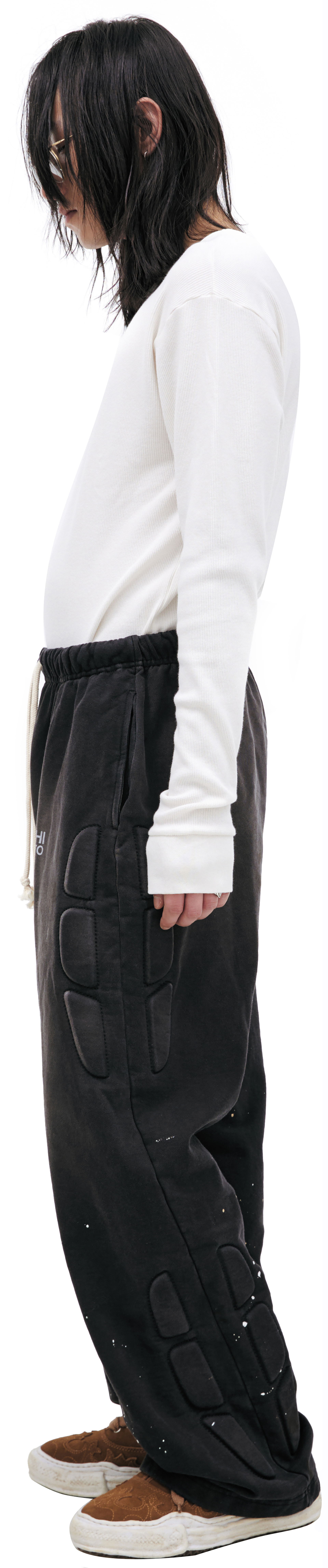 Satoshi Nakamoto Wide trousers with logo