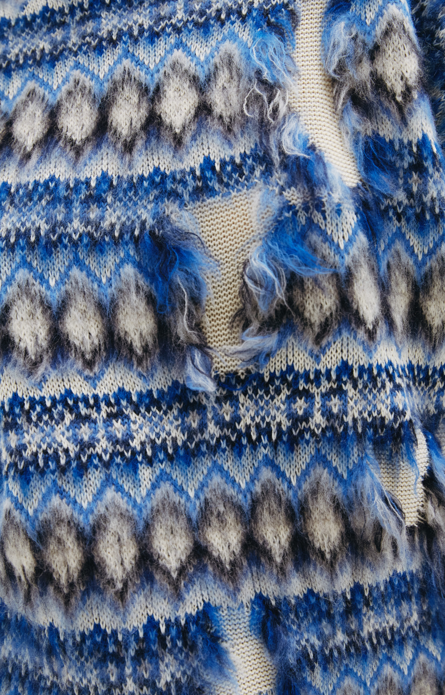 Maison Margiela Intarsia distressed sweater