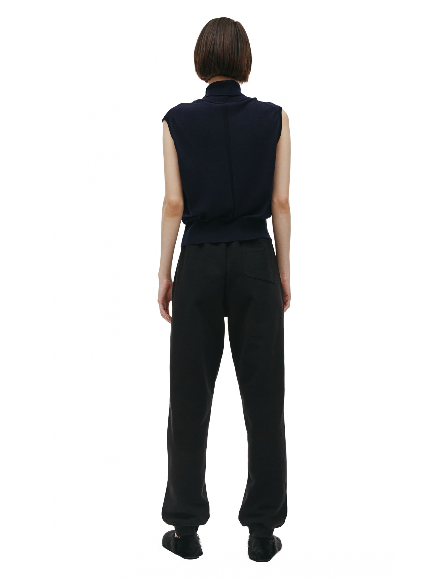 The Row Black wool  top