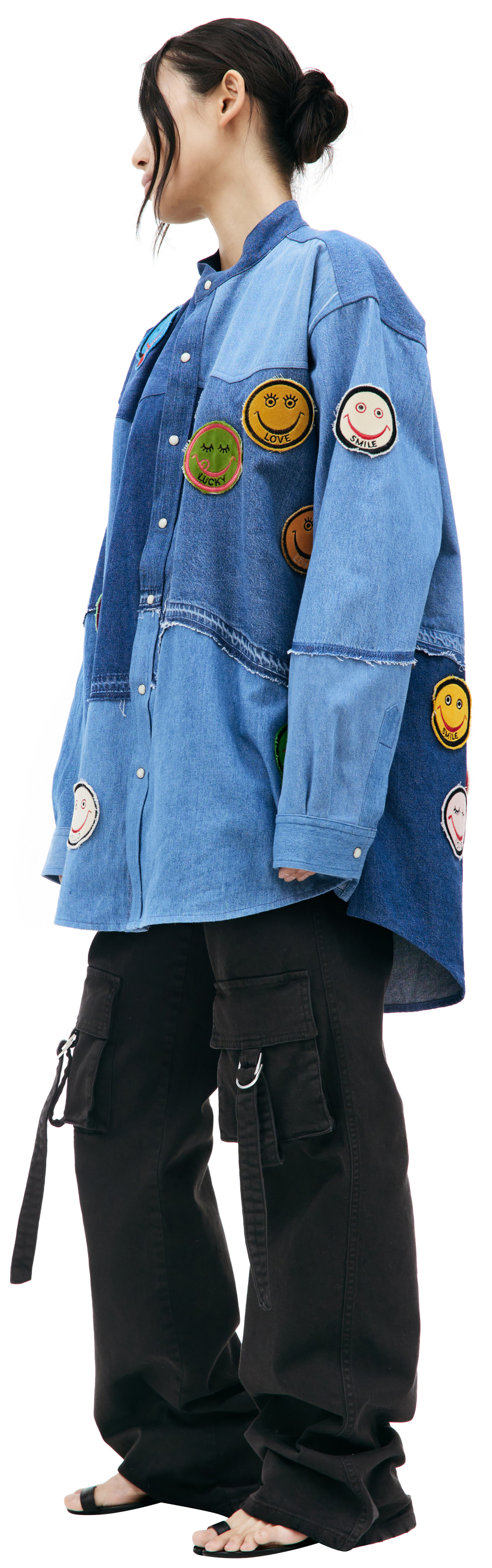 Children of the discordance Patchwork denim shirt