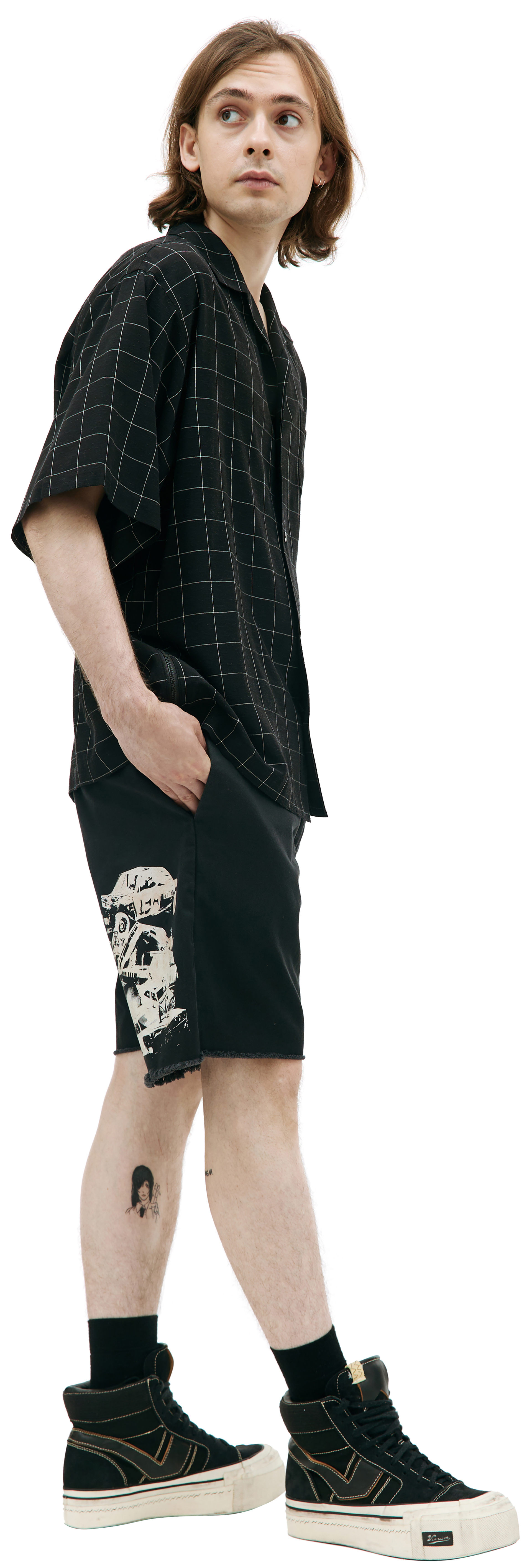 Undercover Black check shirt