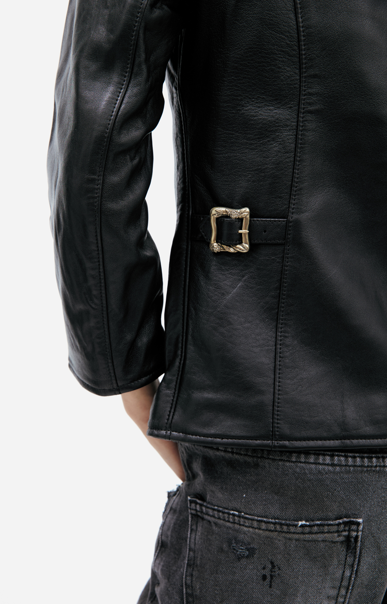 Enfants Riches Déprimés Black leather jacket