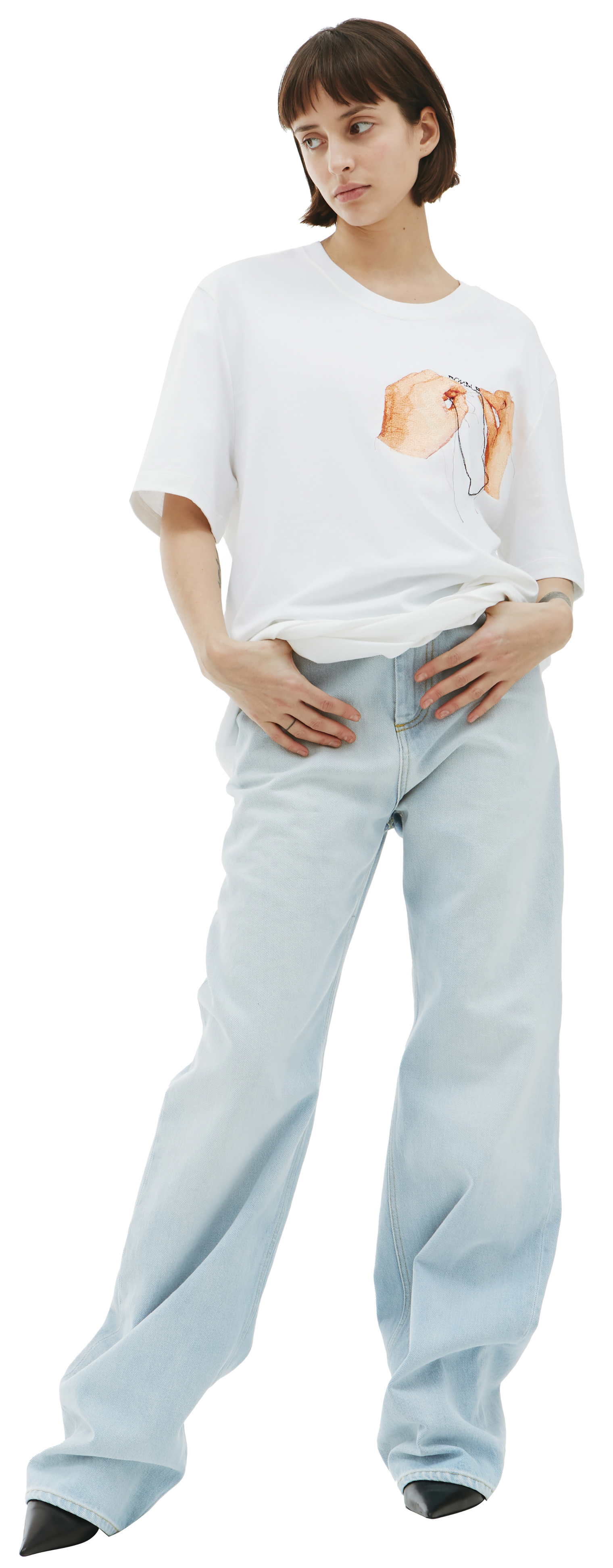 Doublet \'Hand-embroidery\' cotton t-shirt