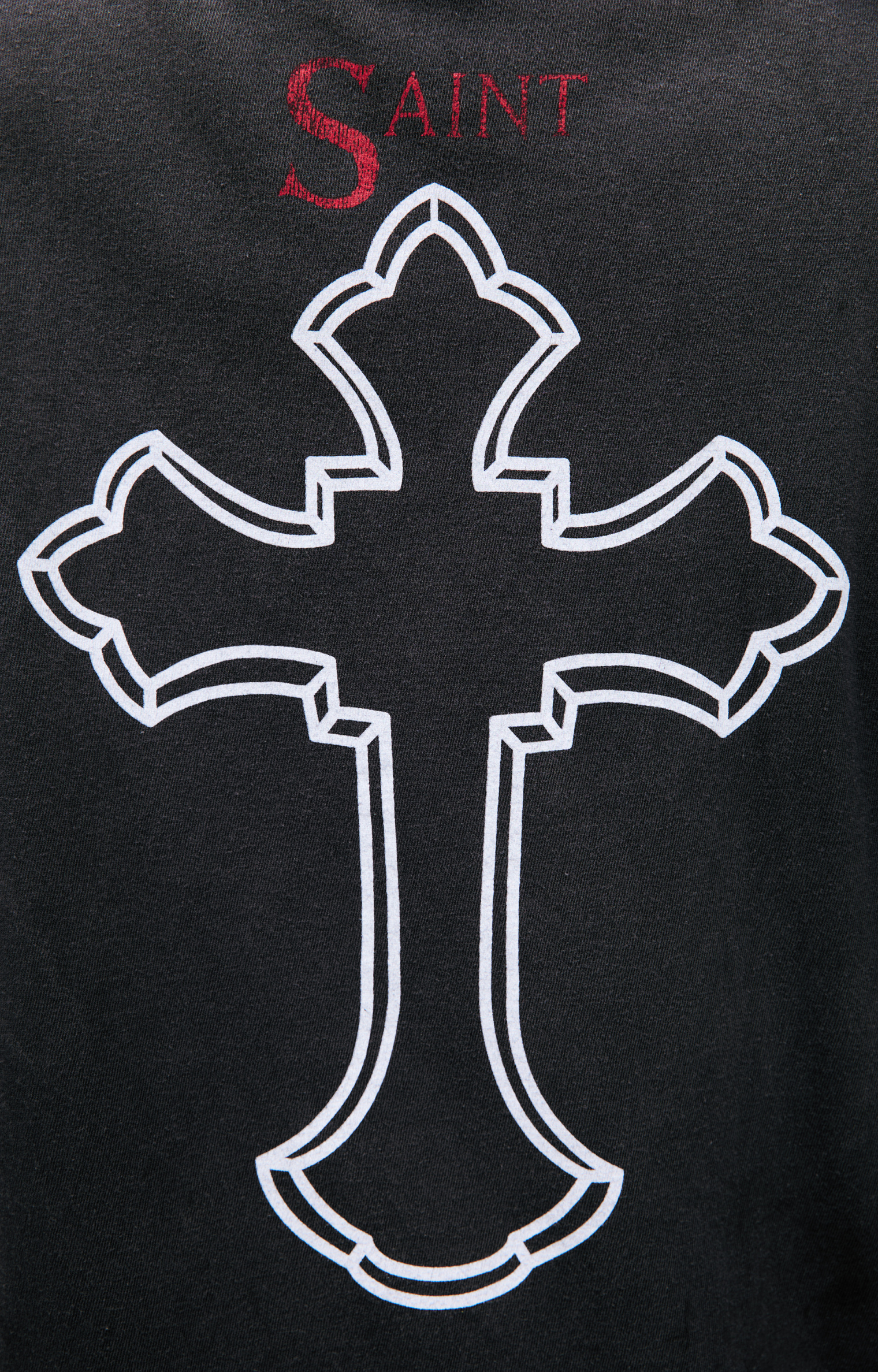Saint Mxxxxxx Grey T-shirt with \'2PAC\' print