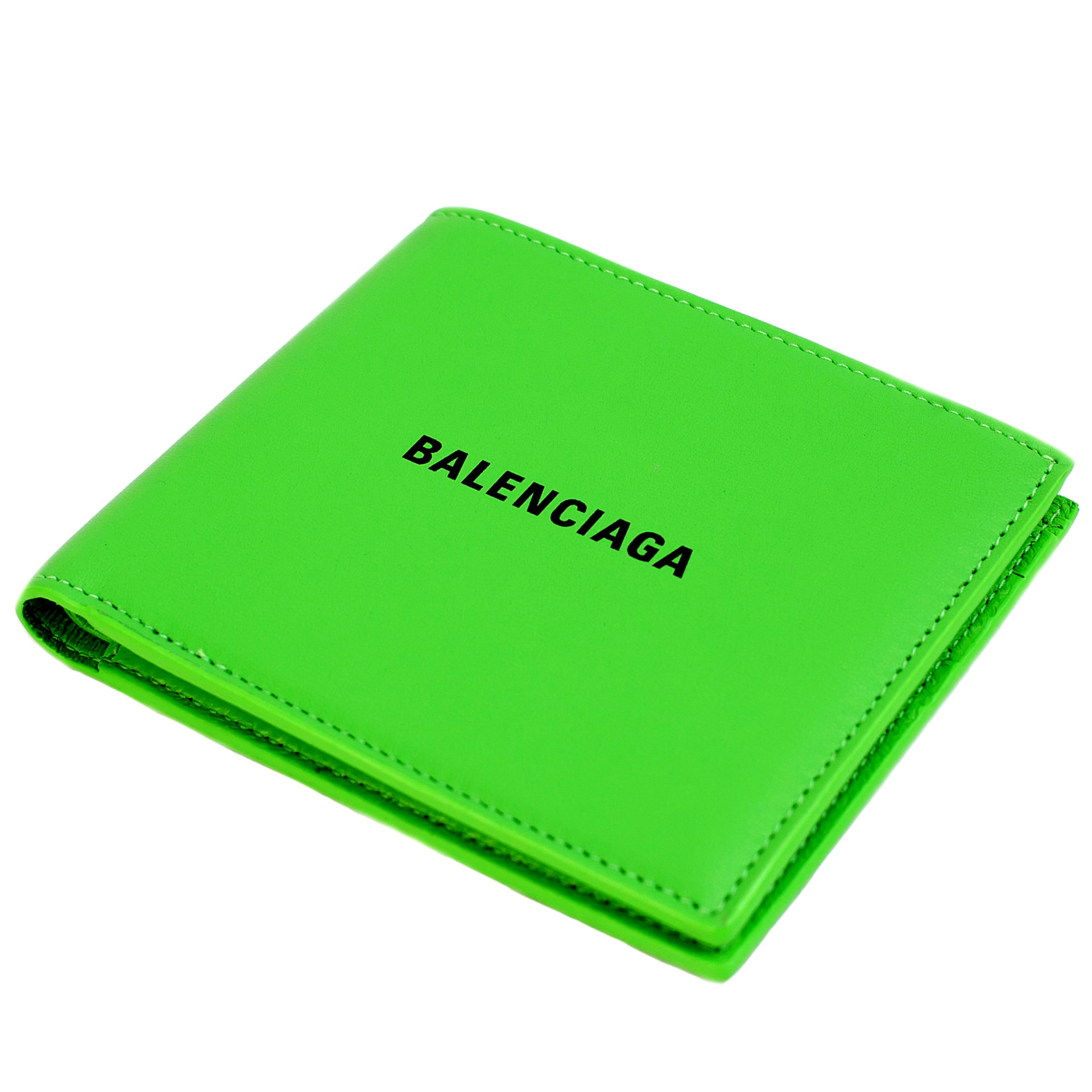 Balenciaga Printed Leather Logo Wallet