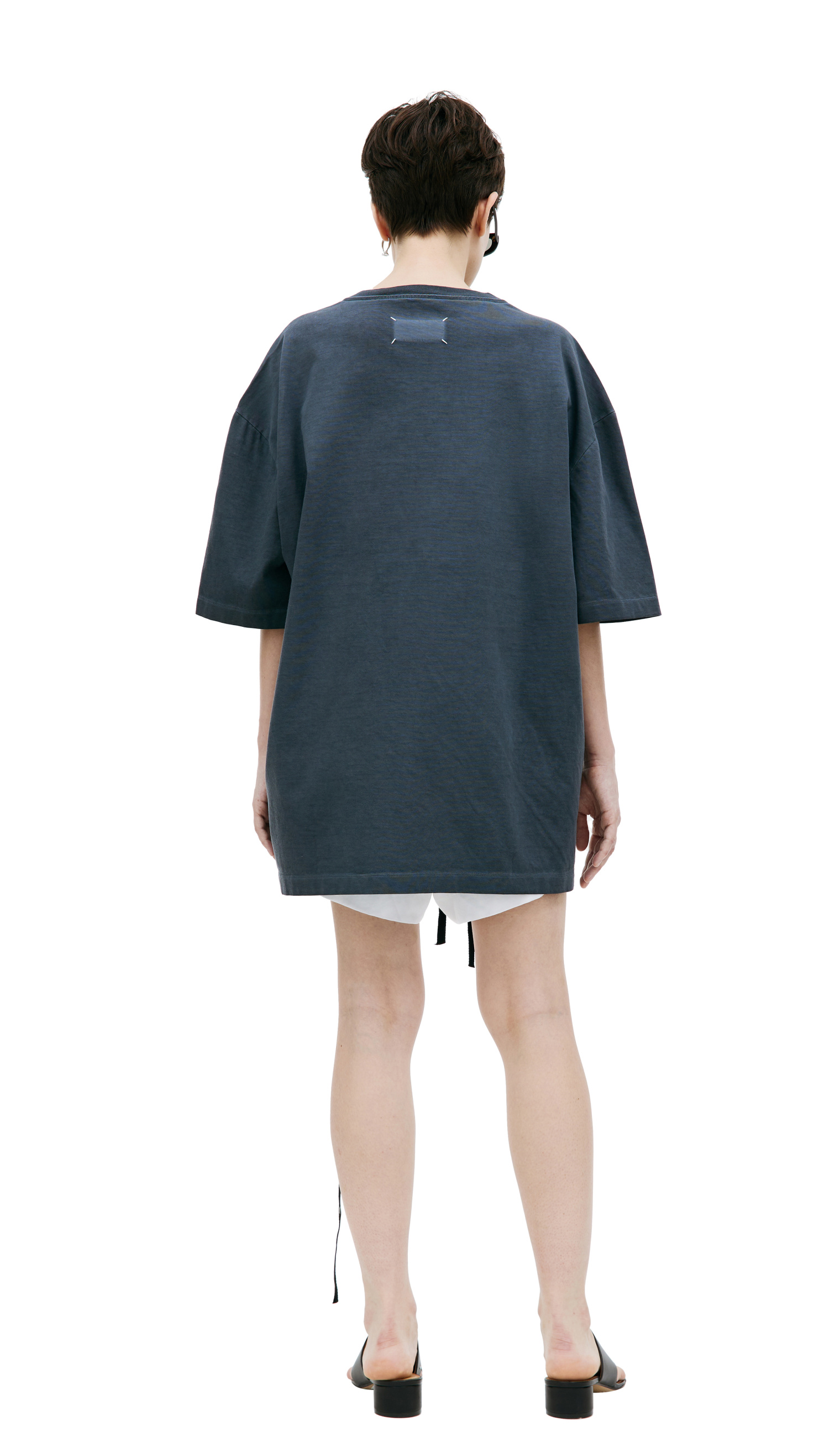 Maison Margiela Оверсайз футболка с выстиранным эффектом