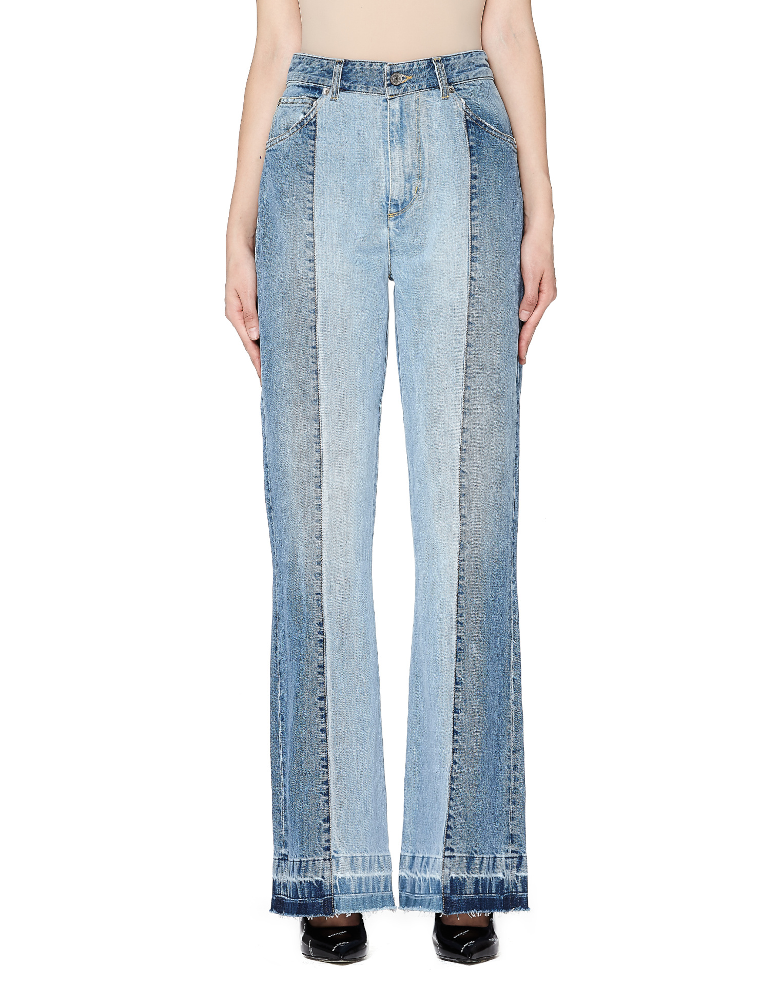 Golden Goose Double-Denim High-Rise Jeans