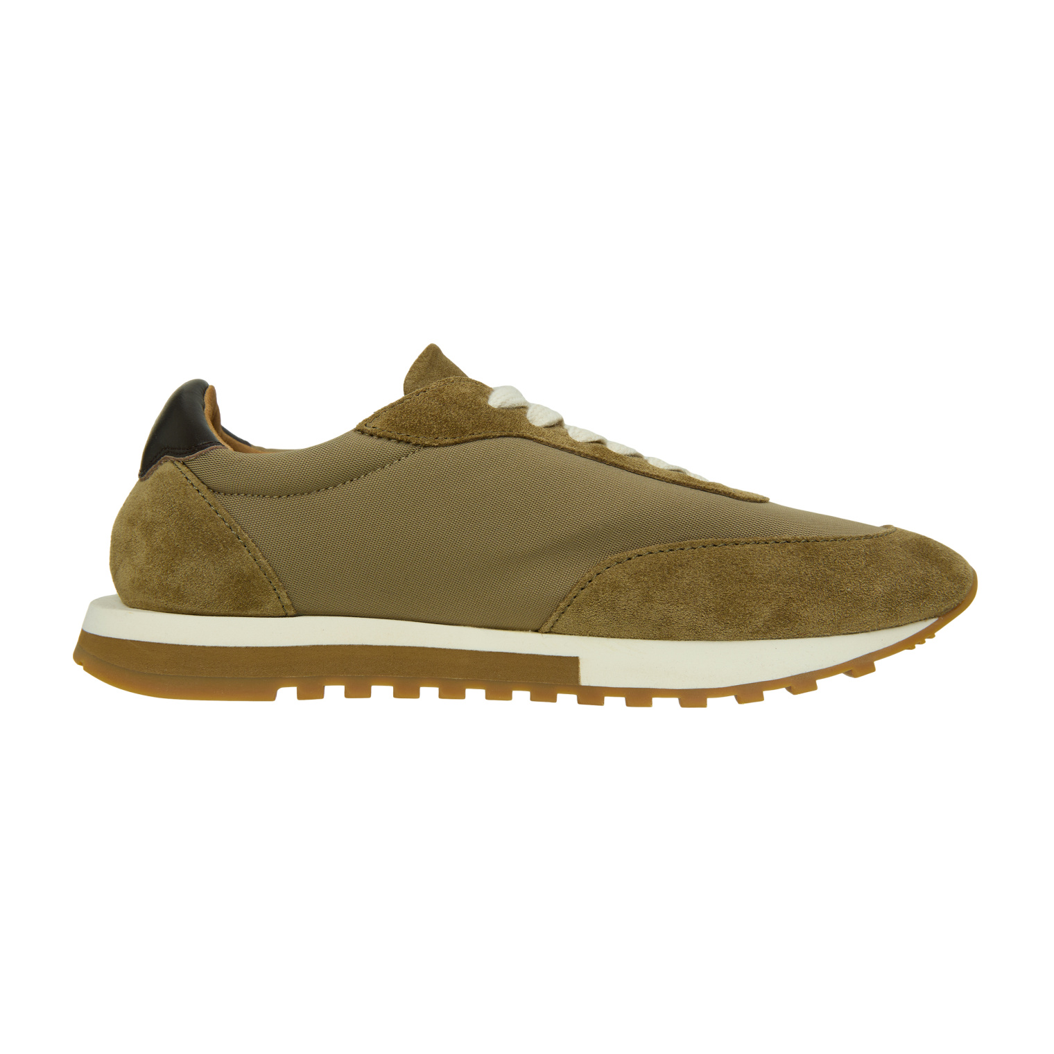 The Row Beige leather sneakers