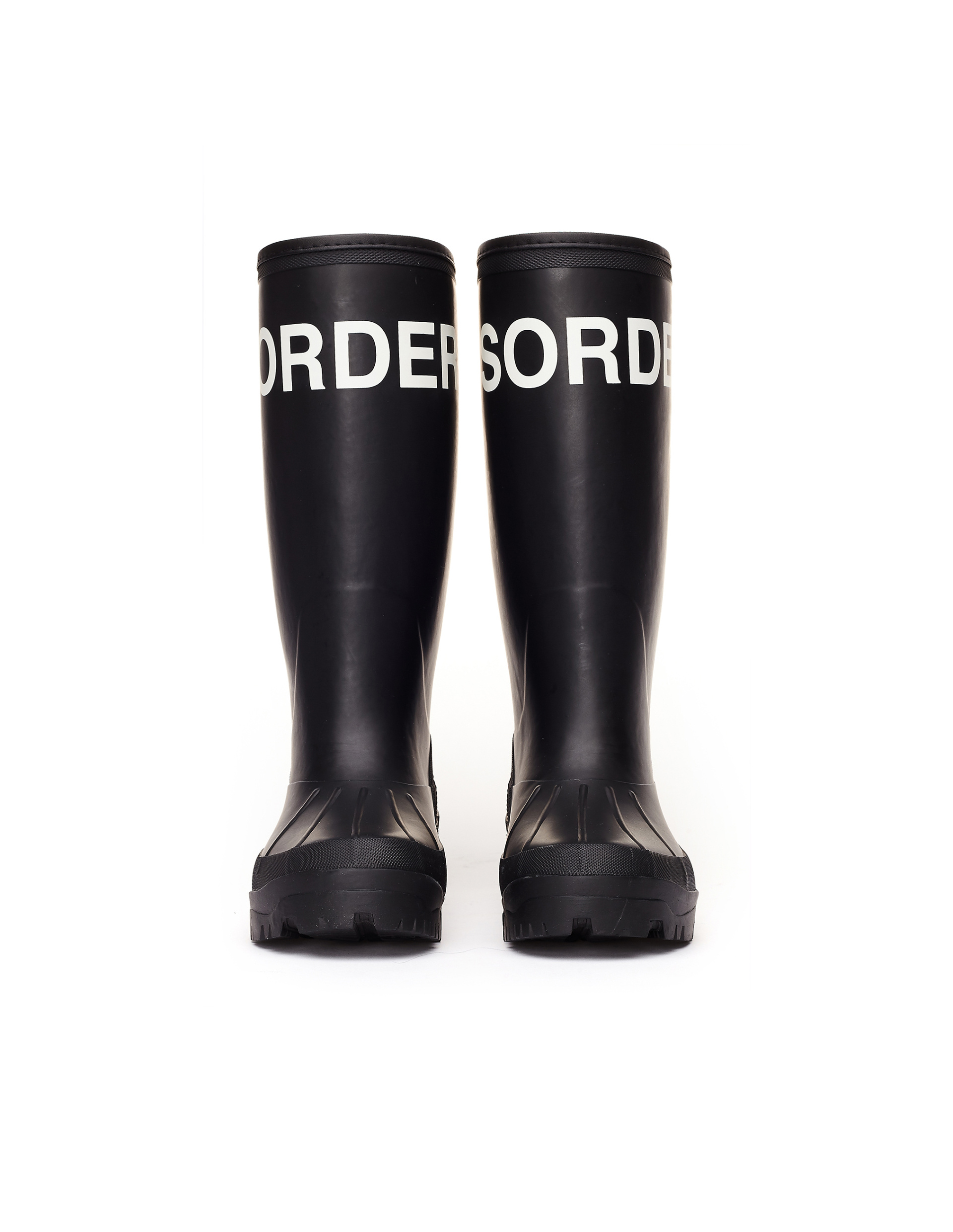 Undercover Order/Disorder Black Rubber Boots