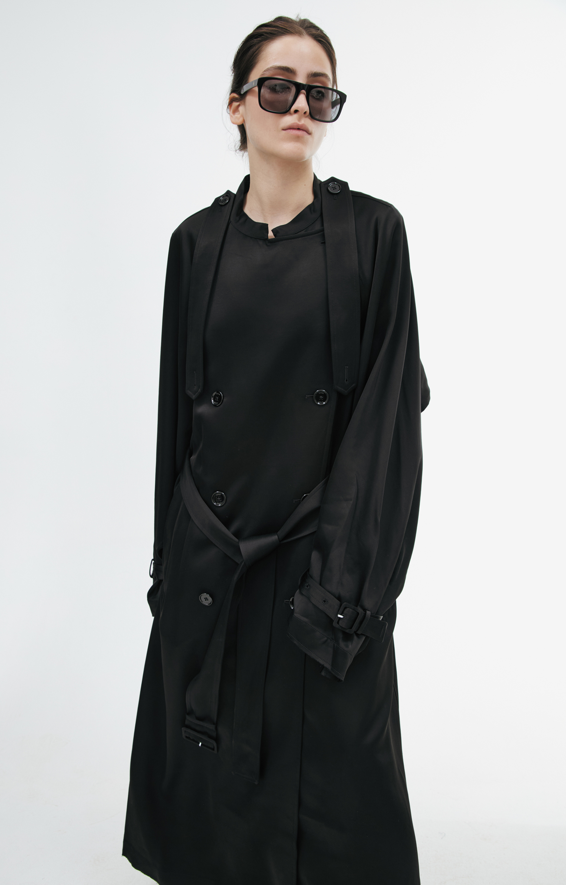 TOTEME Double-breasted viscose trench coat