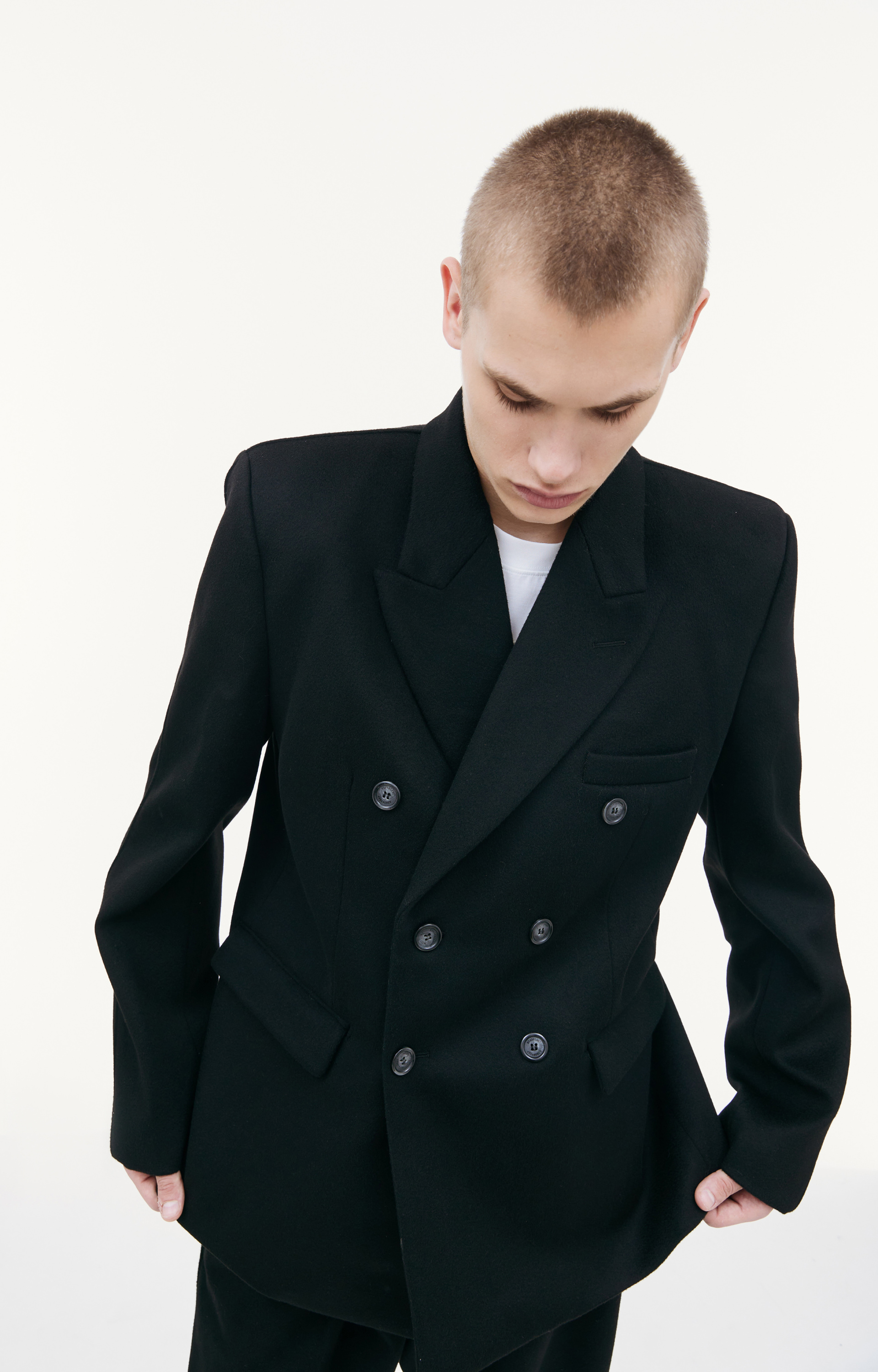 VTMNTS Black wool blazer
