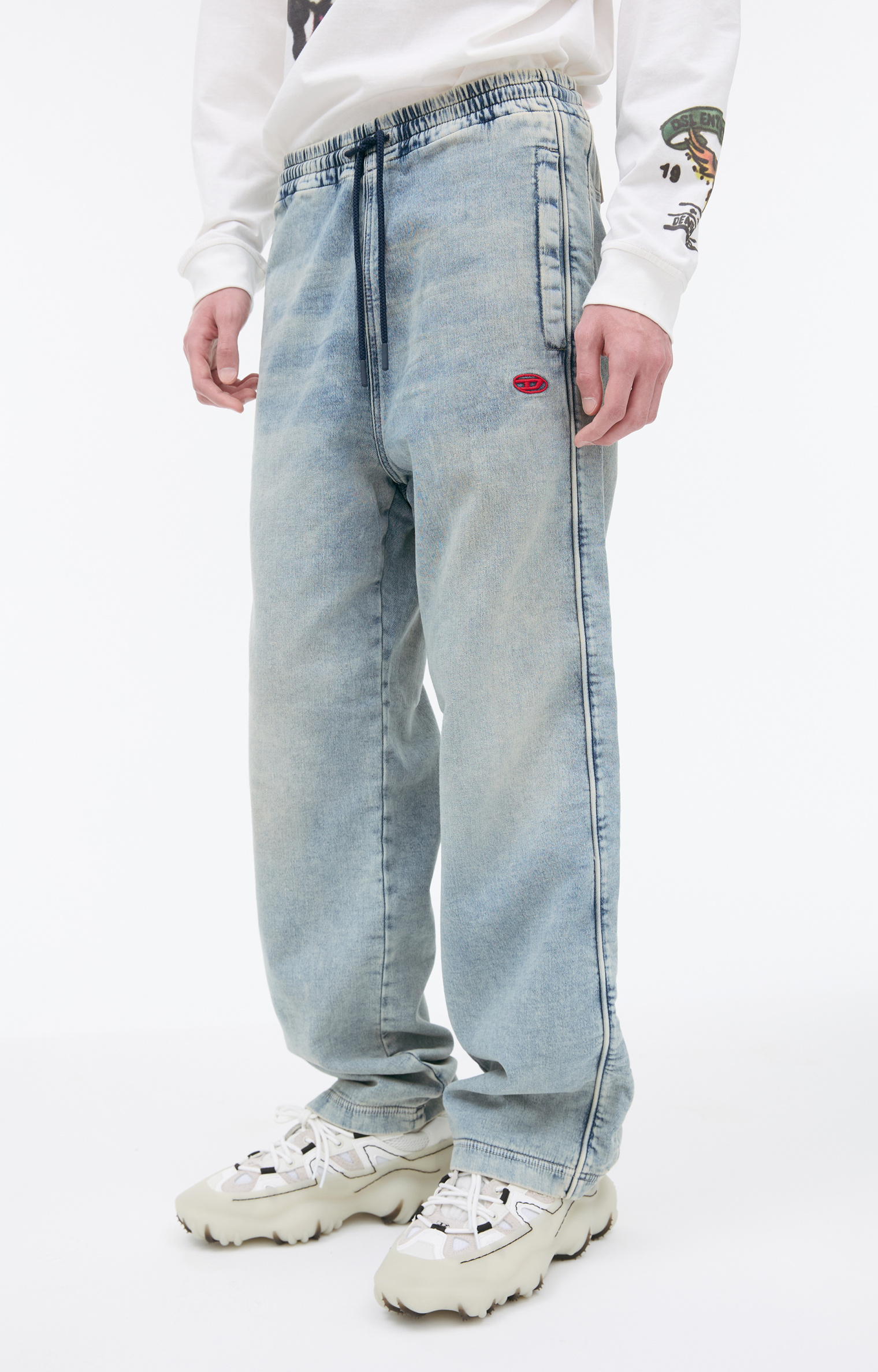 Diesel Logo Straight Jeans