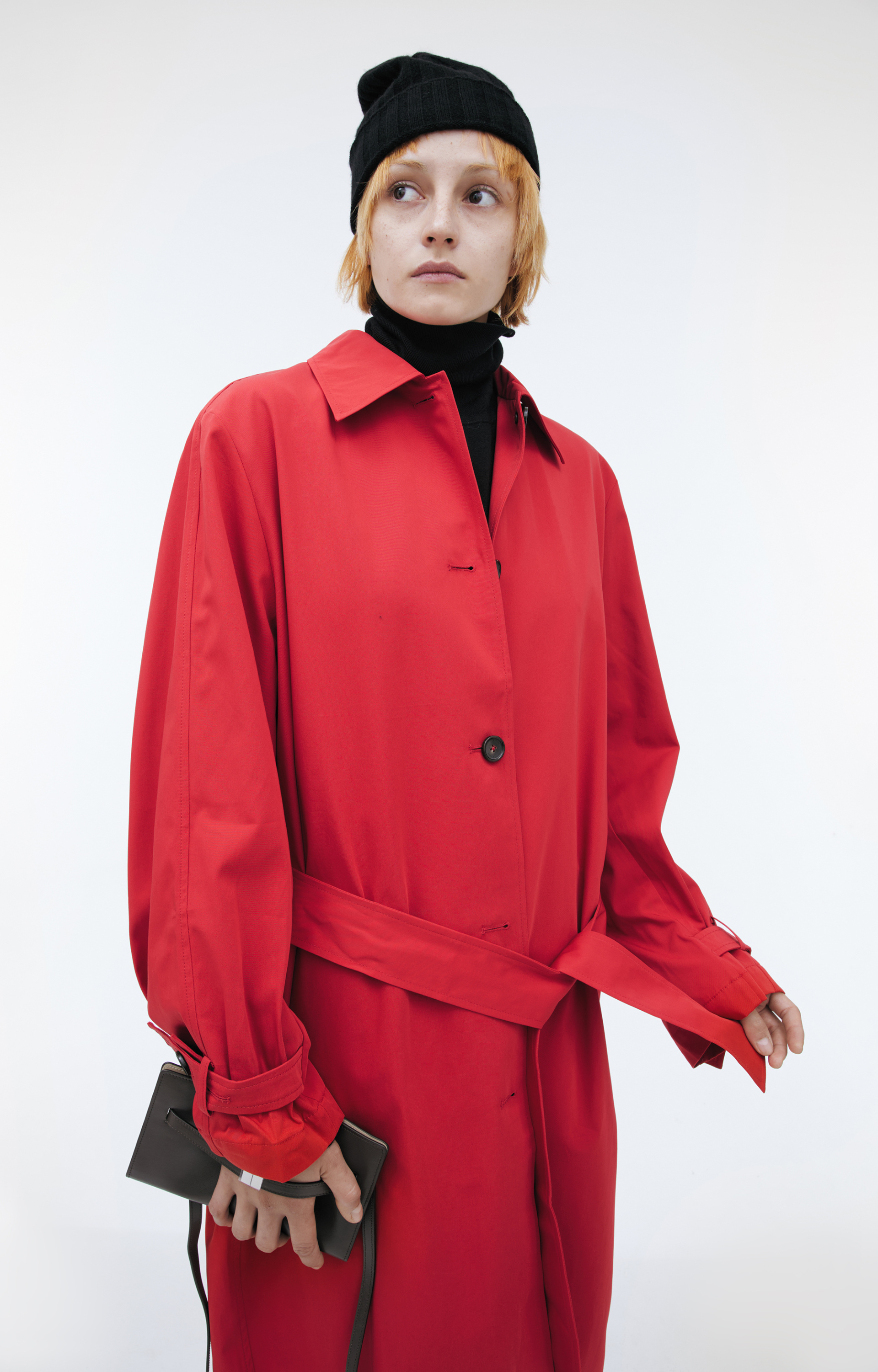 TOTEME Cotton trench coat with a turn-down collar