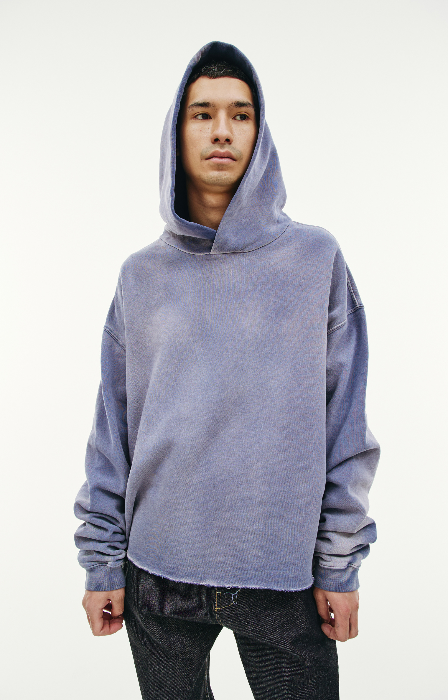 Cotton Jersey Hoodie in Purple - Maison Margiela