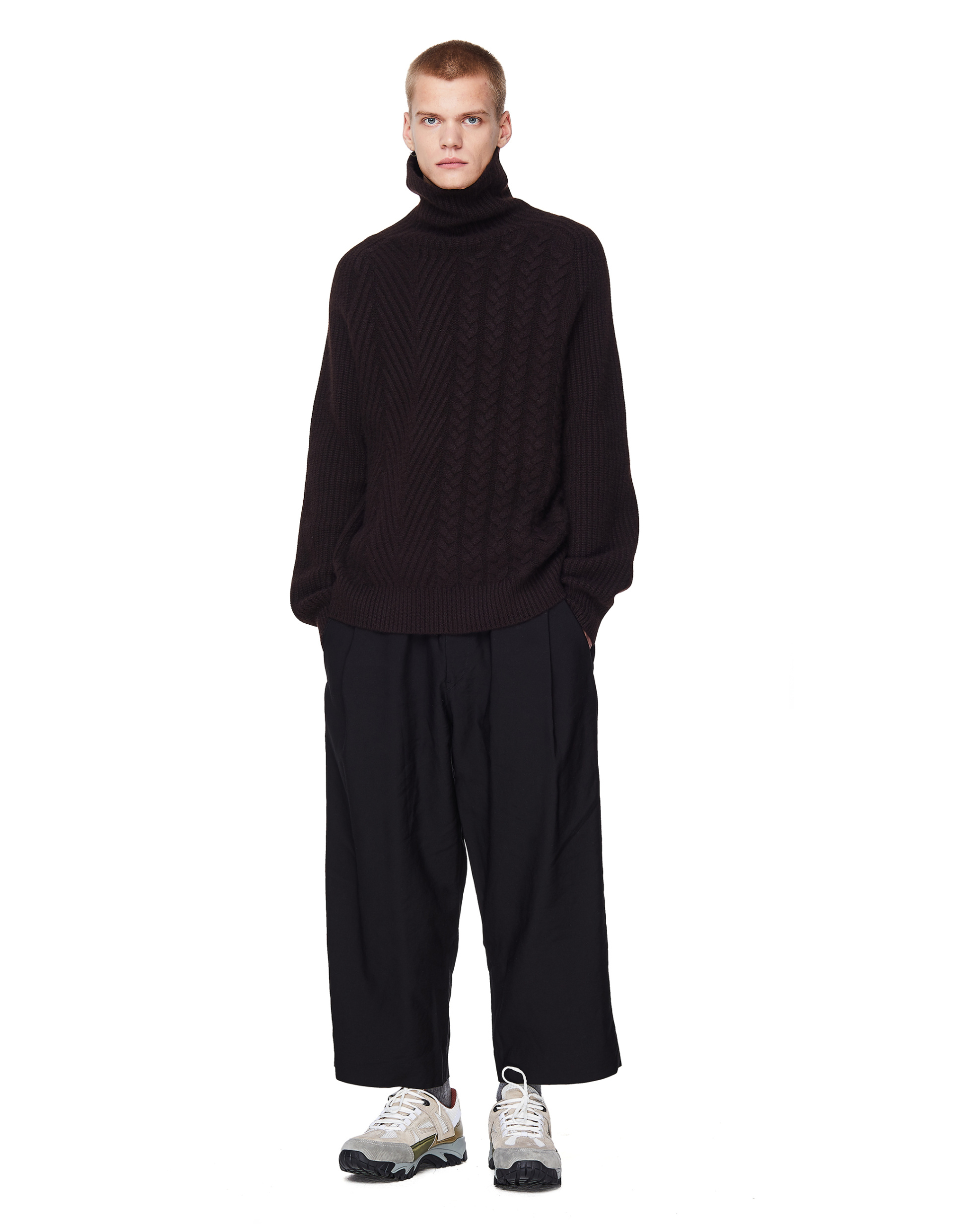 Haider Ackermann Brown Cashmere Invidia Turtleneck Sweater