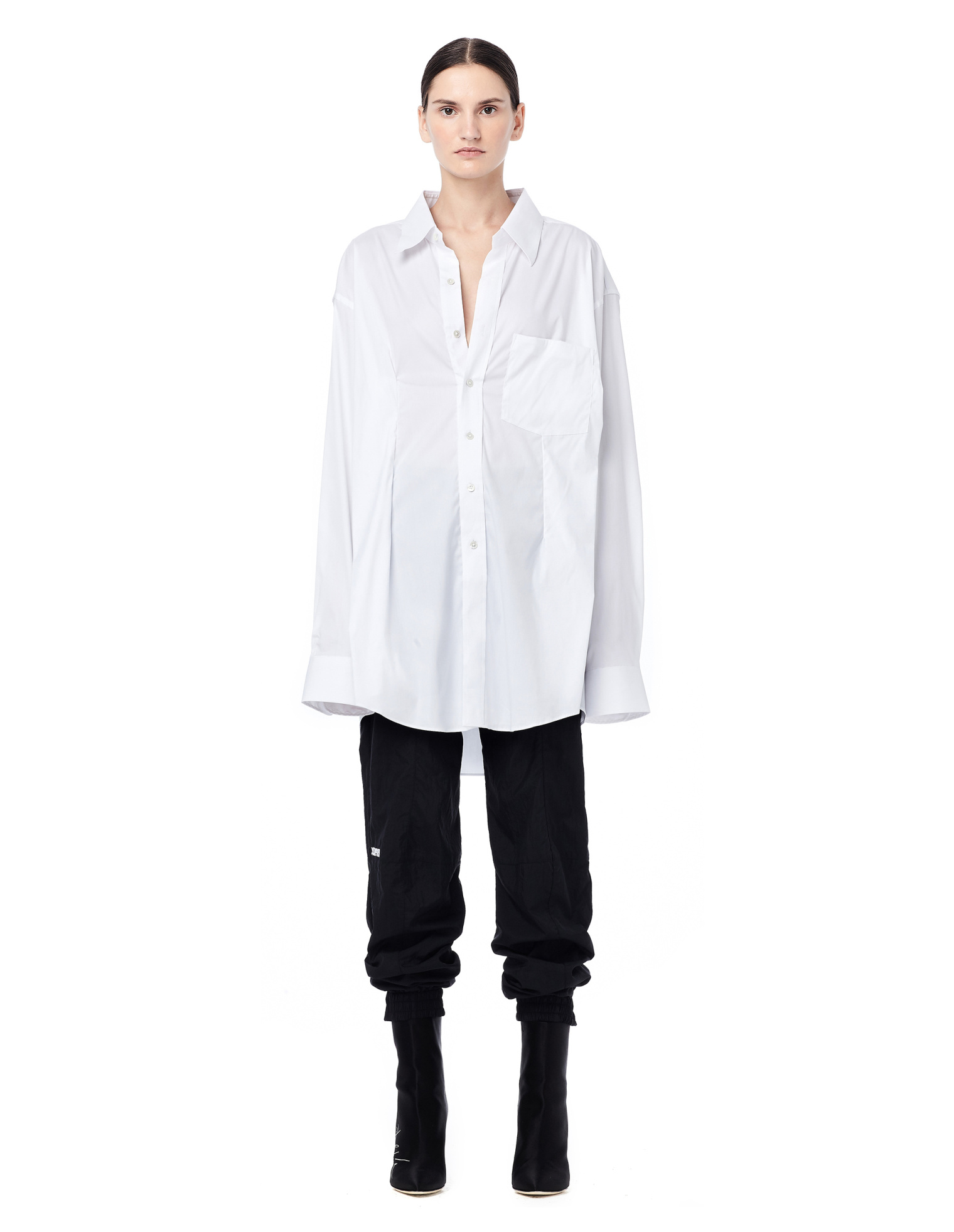 VETEMENTS Объемная рубашка из белого хлопка