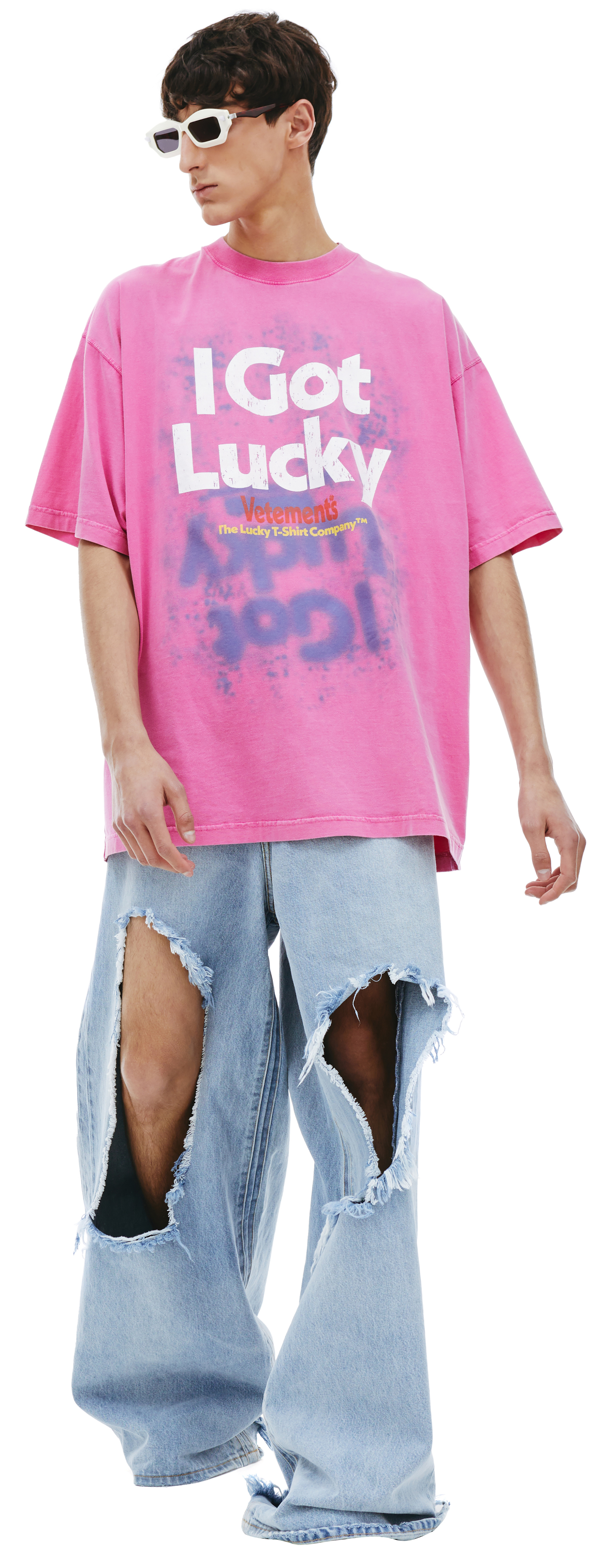VETEMENTS \'I got Lucky\' cotton t-shirt