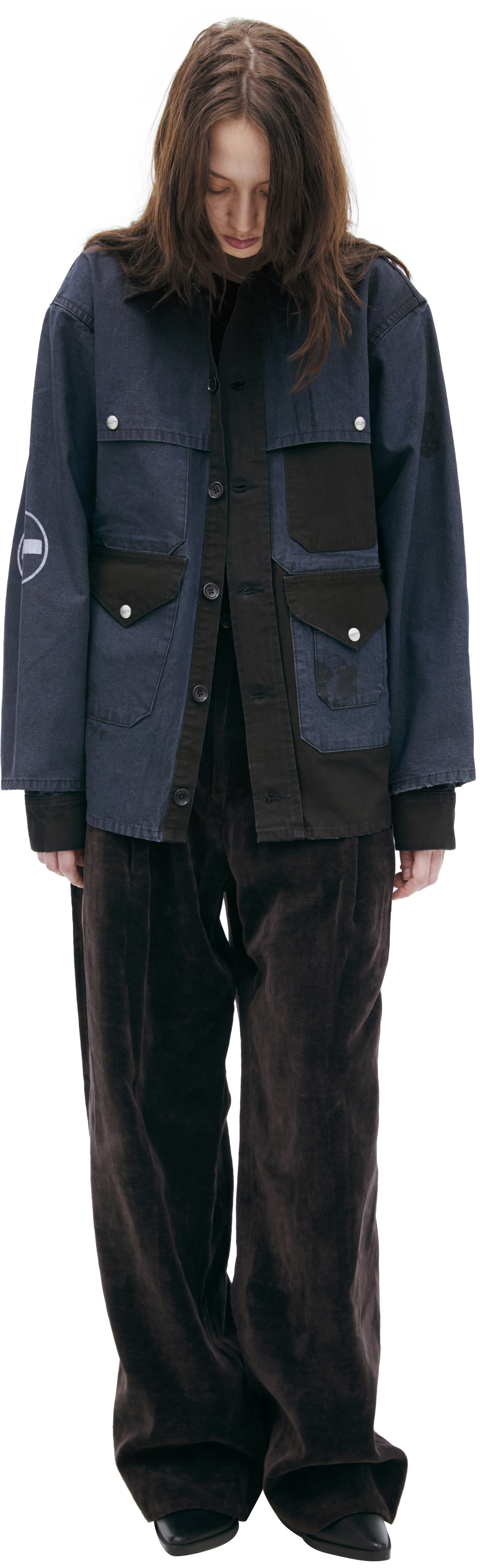 Enfants Riches Déprimés Denim jacket with patch pockets