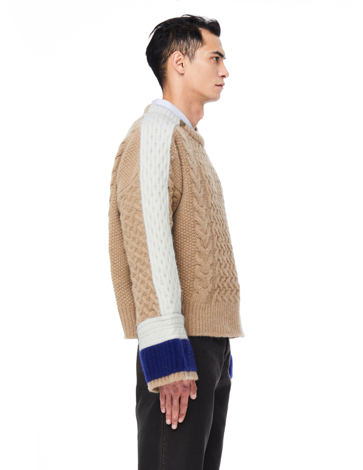 Haider Ackermann Angora Wool Mix Beige Sweater