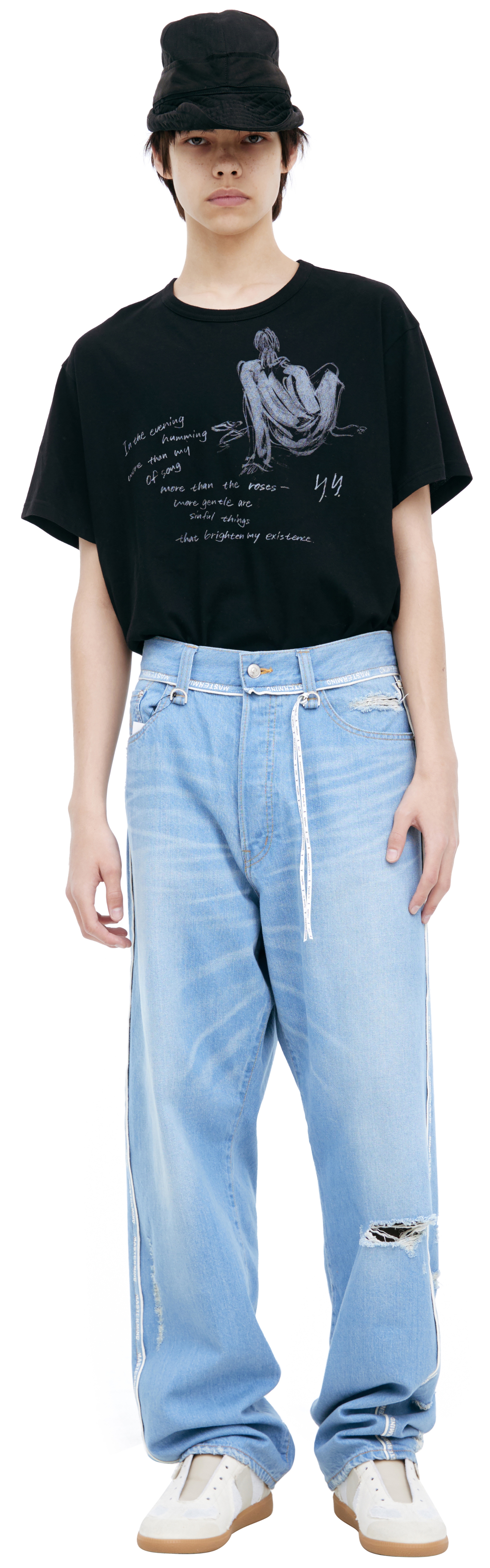 Mastermind WORLD Blue jeans with stripes