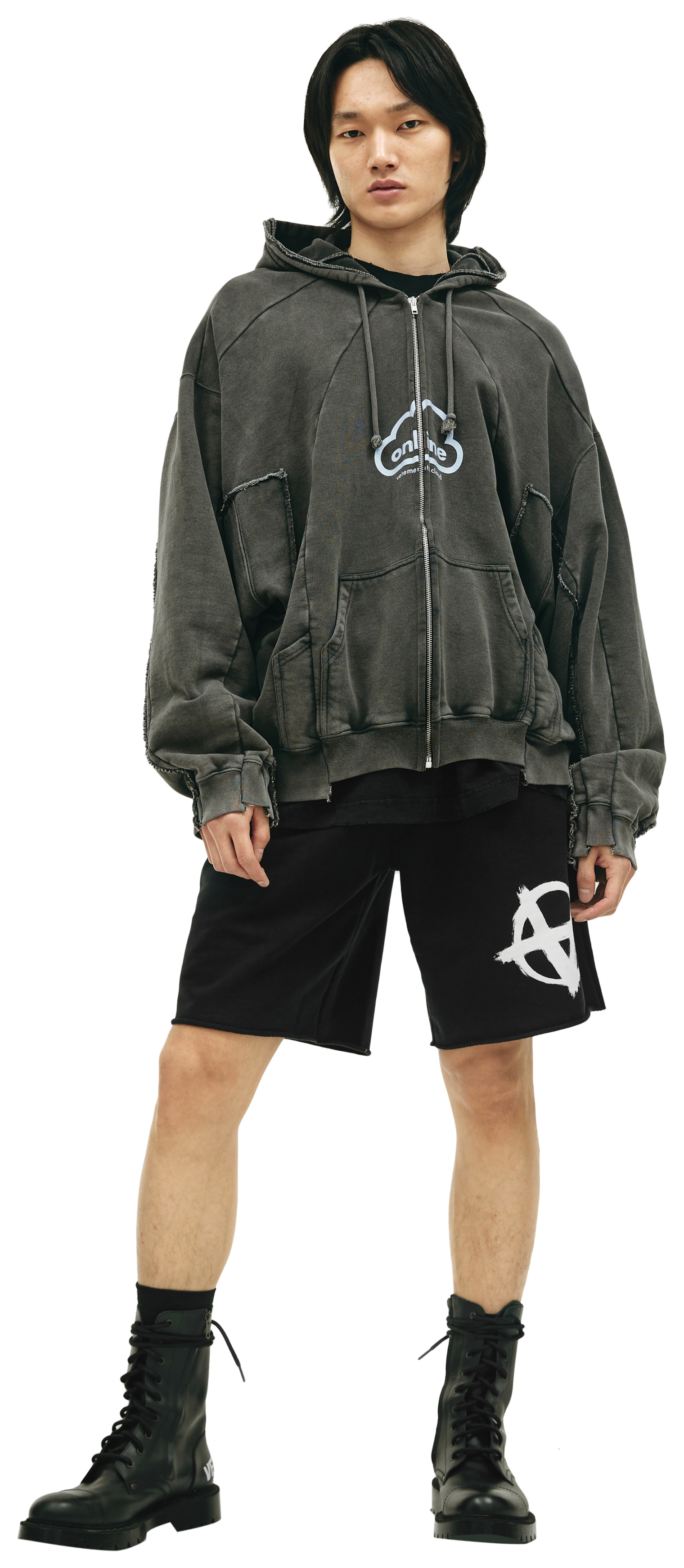 VETEMENTS ONLINE zip-up hoodie