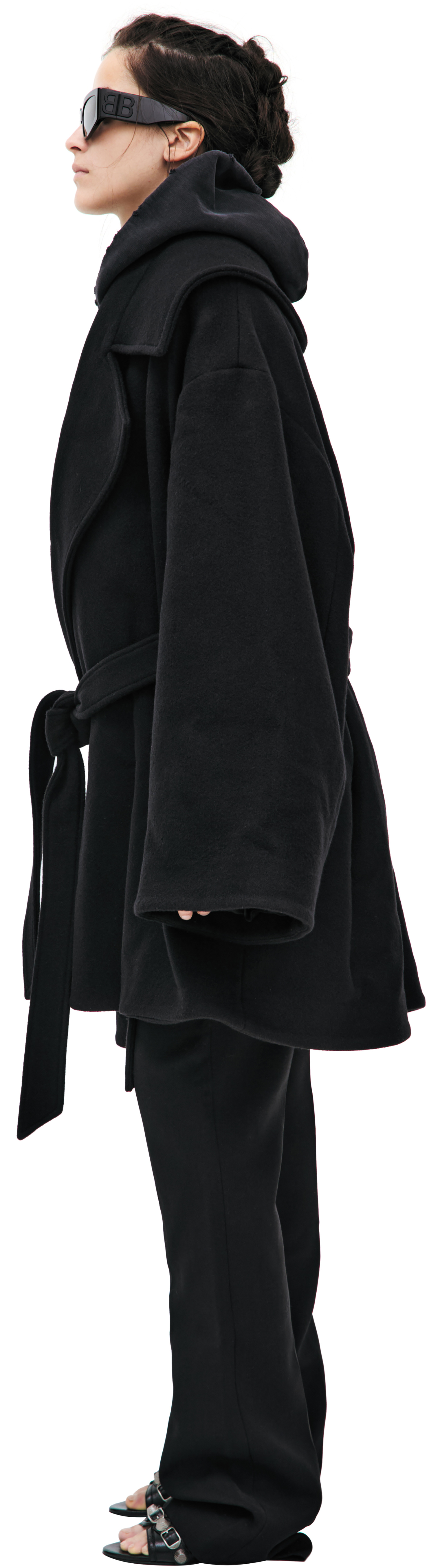 Balenciaga Cashmere coat with belt