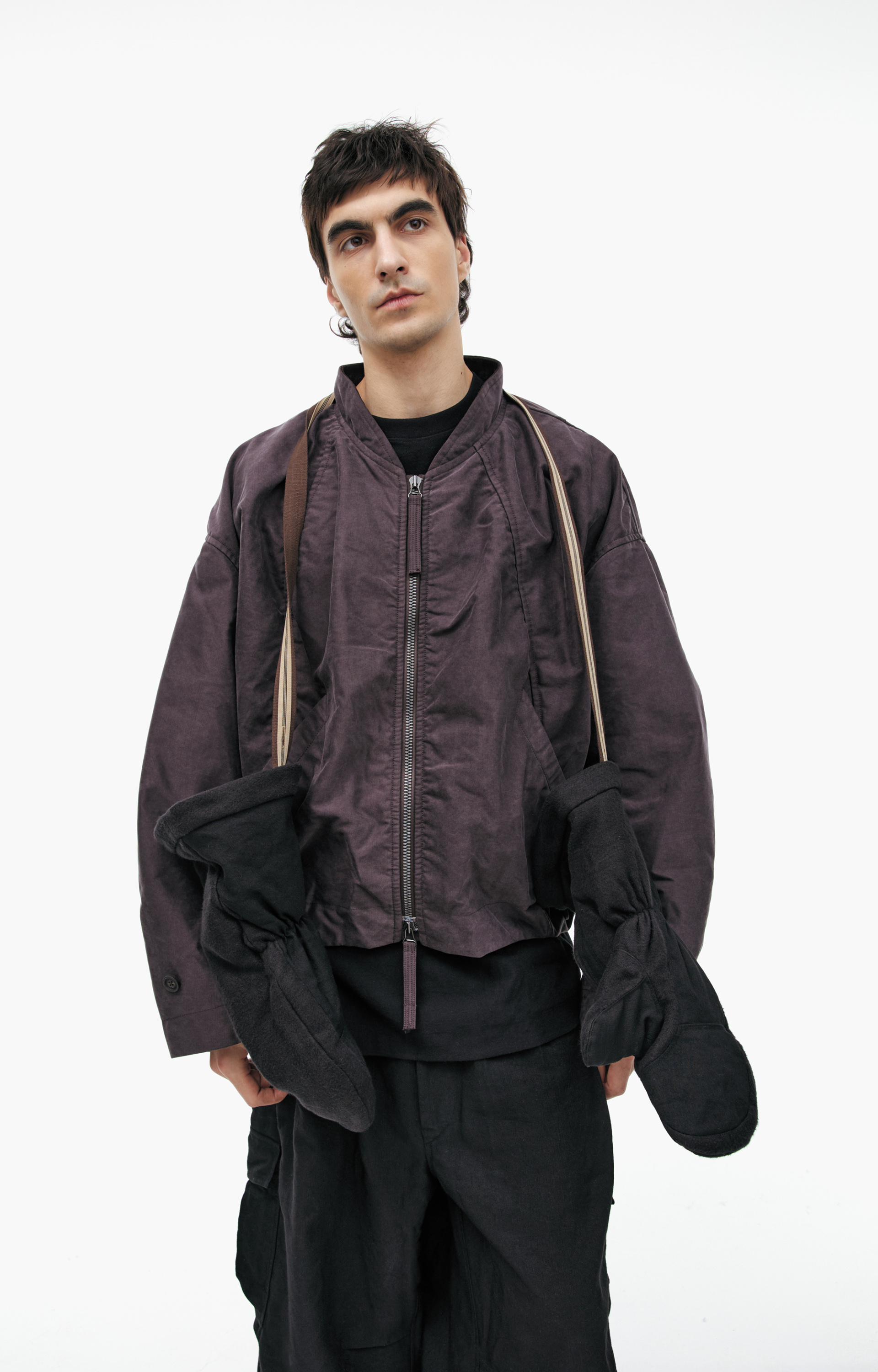 Ziggy Chen Purple Brown Jacket