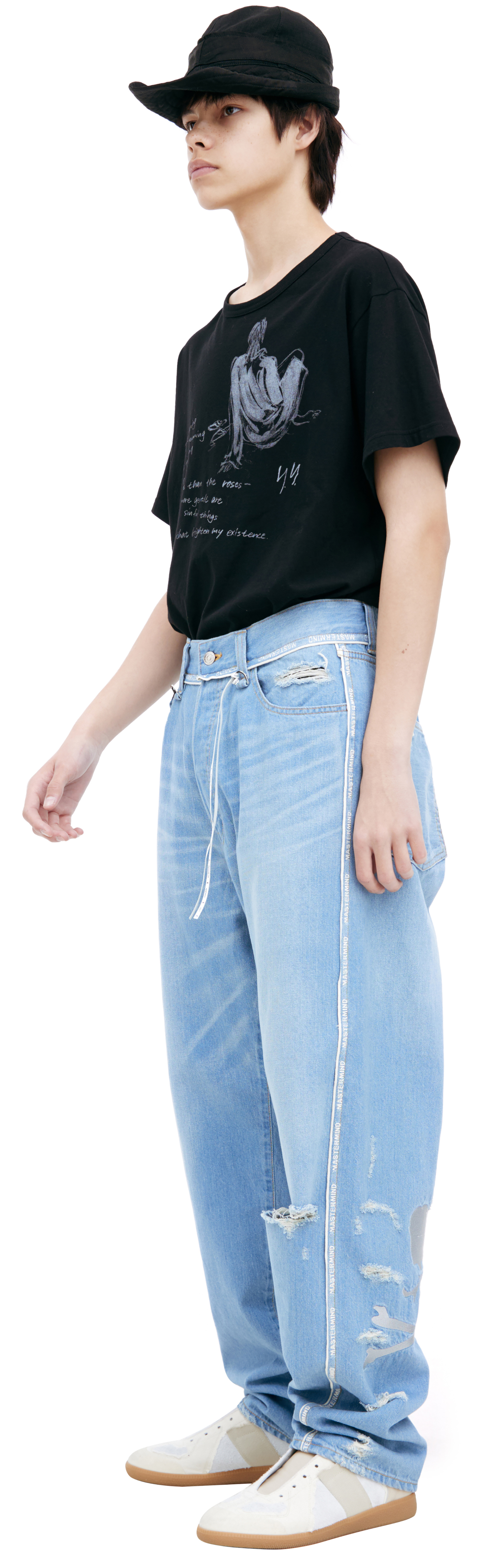 Mastermind WORLD Blue jeans with stripes