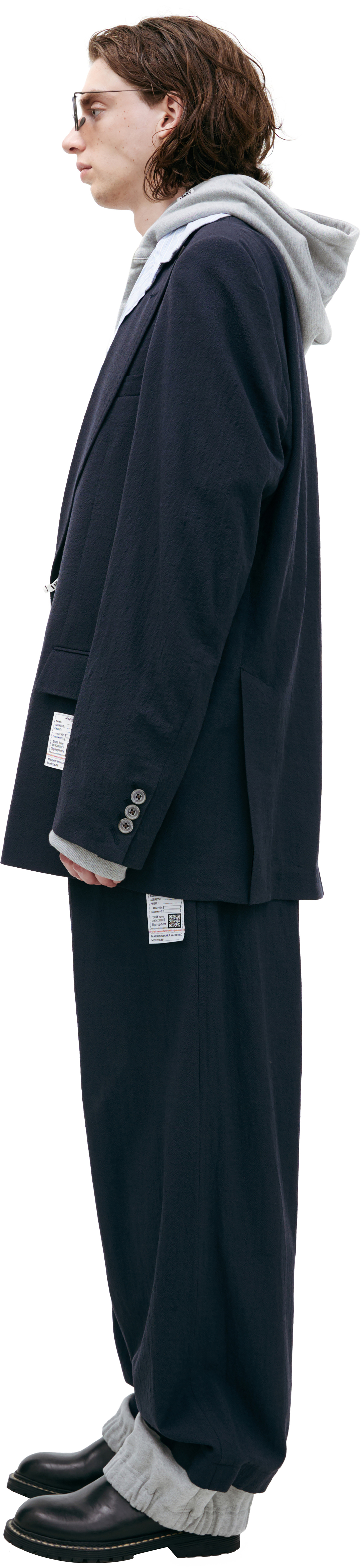 Maison Mihara Yasuhiro Jacket with a built-in shirt