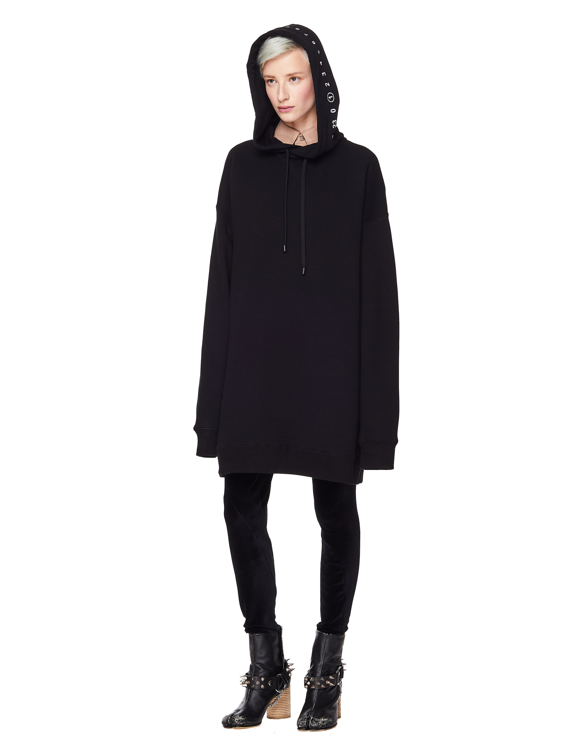 Maison Margiela Black Leather Spike Tabi Boots