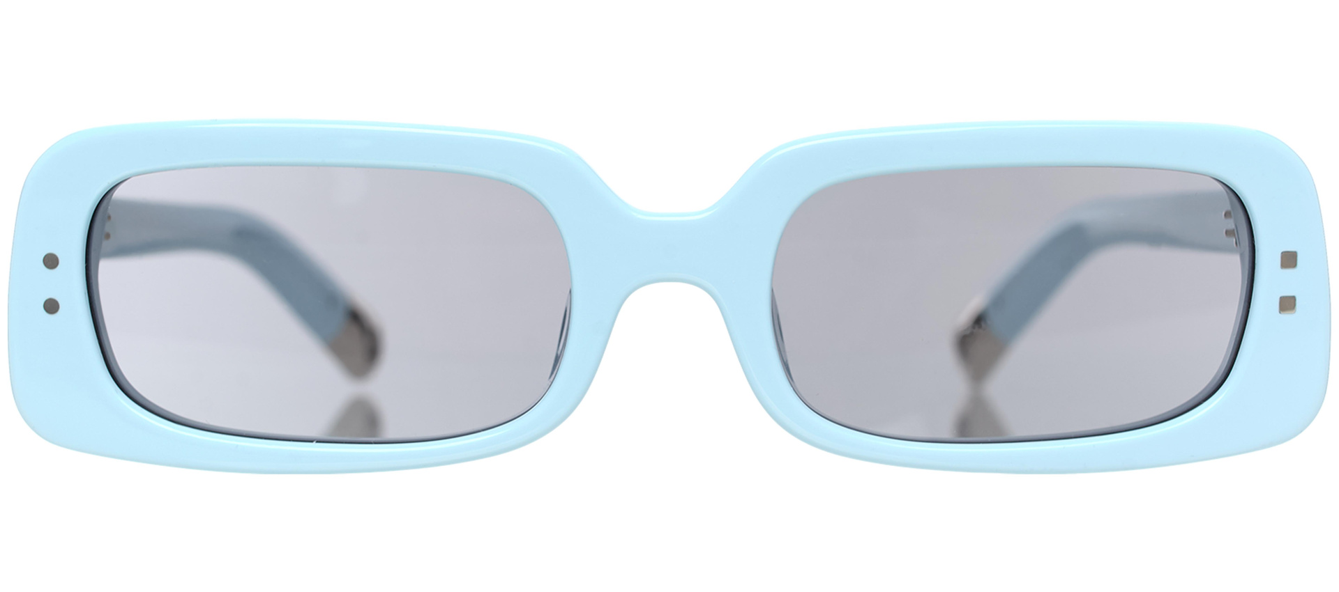JACQUEMUS Очки-JAC47C2SUN/AZZURO, прямоугольные, голубые