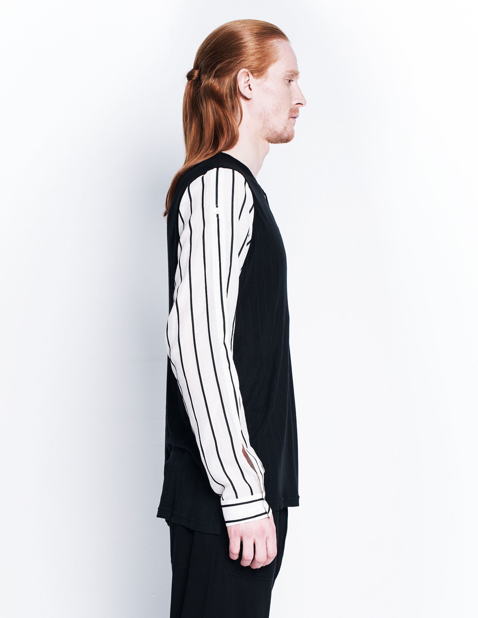 Ann Demeulemeester Long sleeve henley shirt
