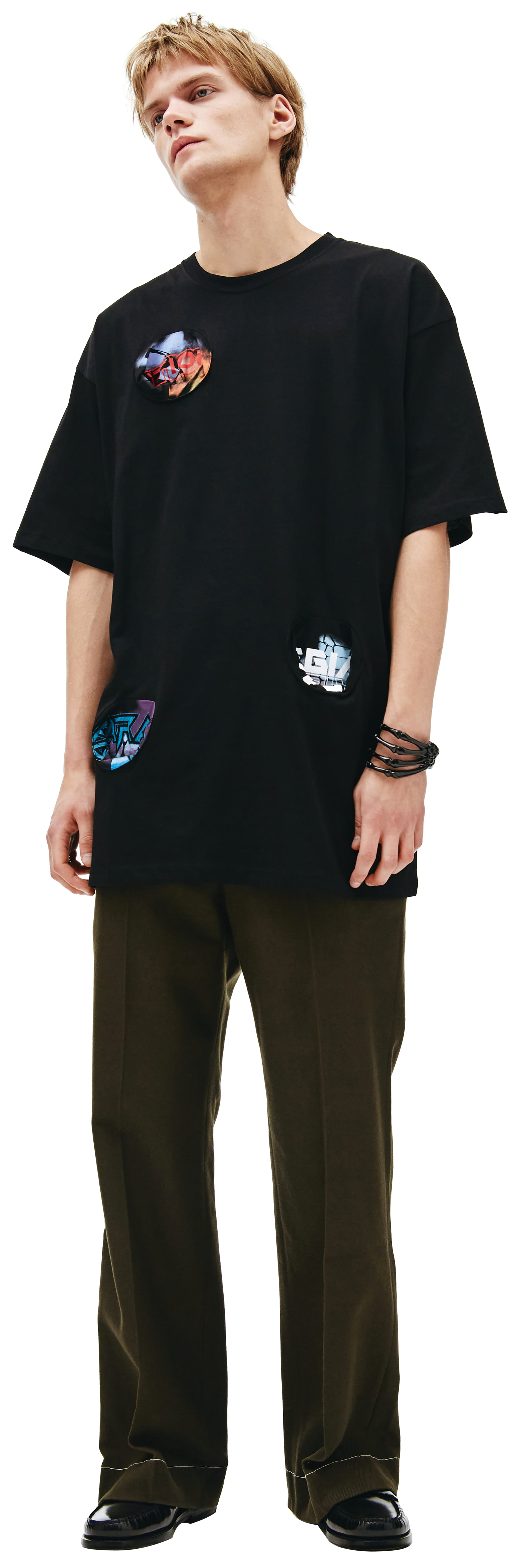 Raf Simons Oversized T-Shirt with Printed Pocket