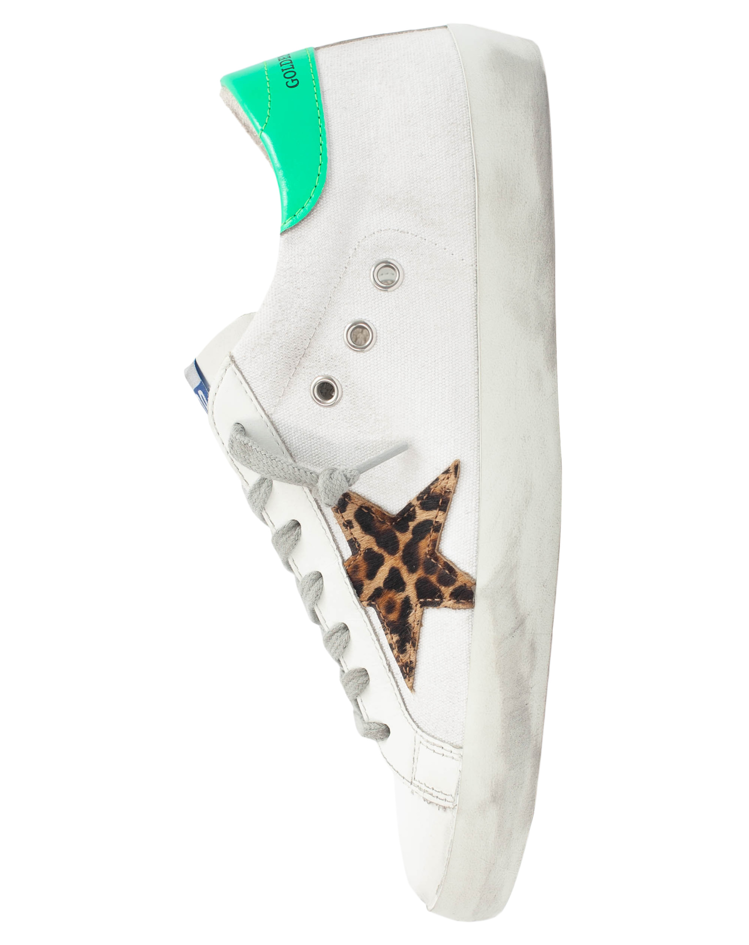 Golden Goose Белые канвасовые кеды Superstar