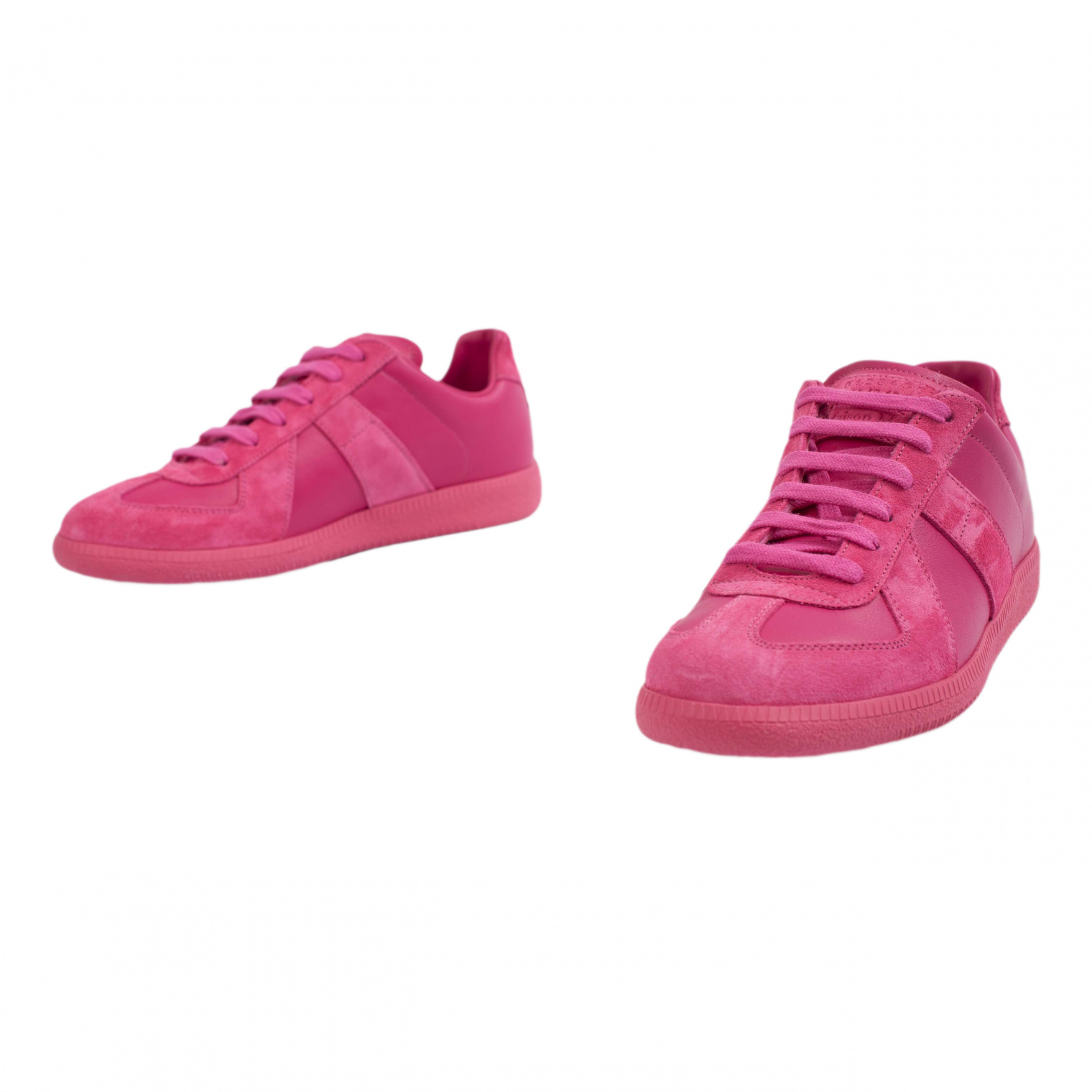 Maison Margiela Pink Leather Replica Sneakers