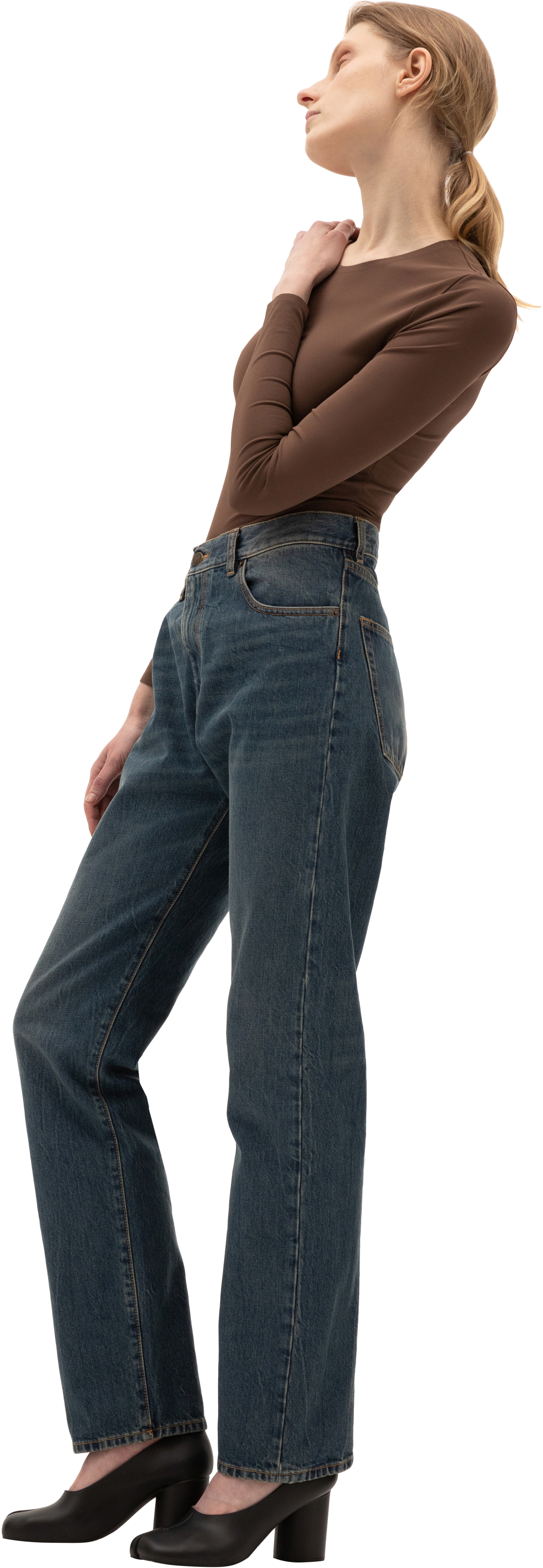 Maison Margiela Straight Cut Blue Jeans