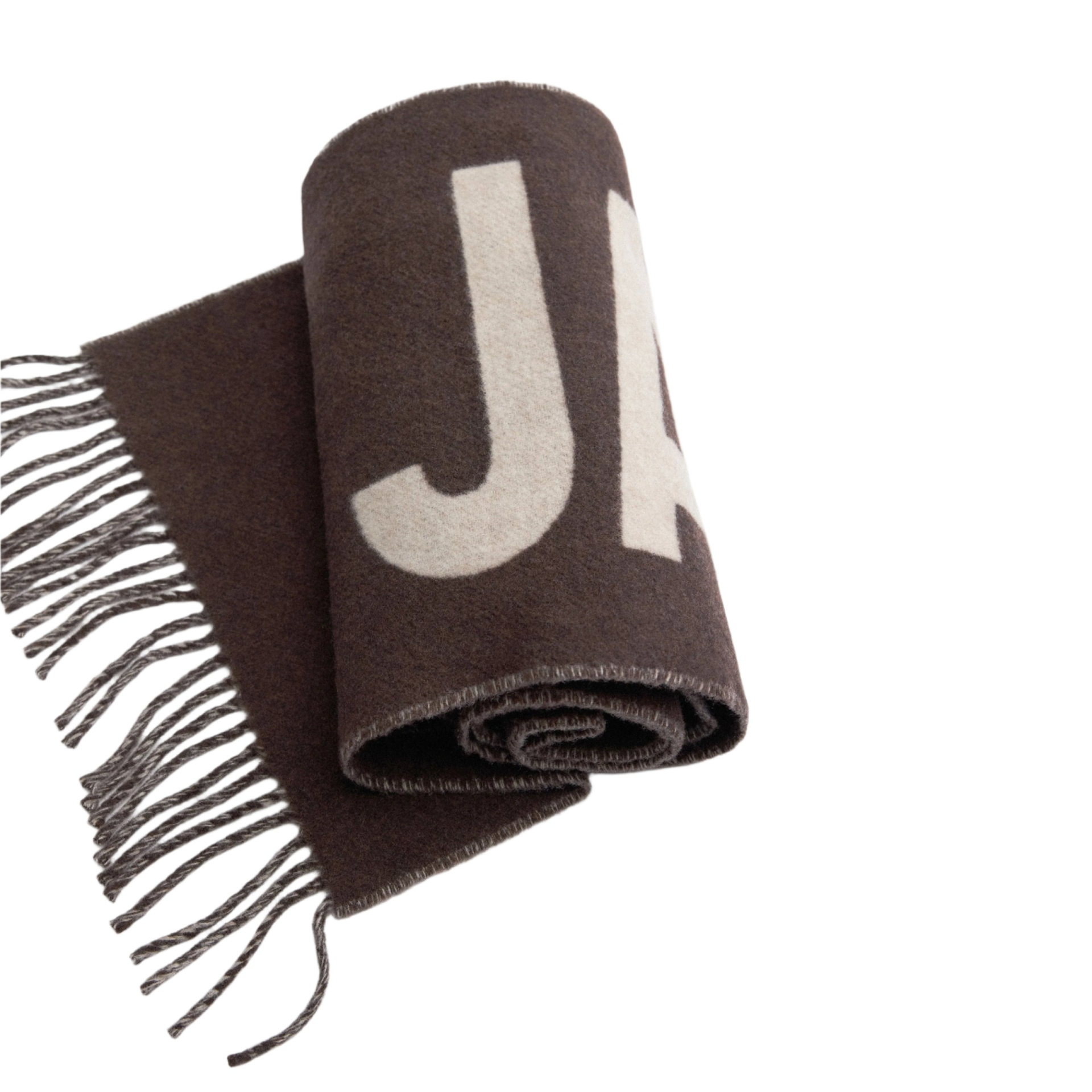 JACQUEMUS Fringe Logo Scarf