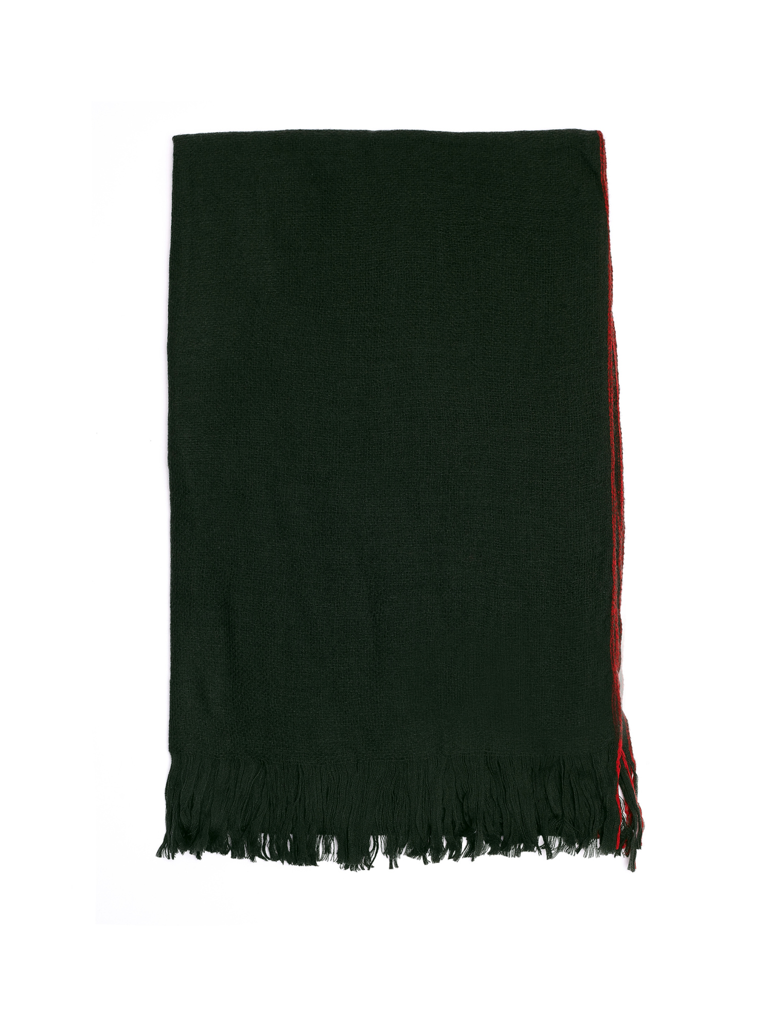 Yohji Yamamoto Зеленый шерстяной шарф